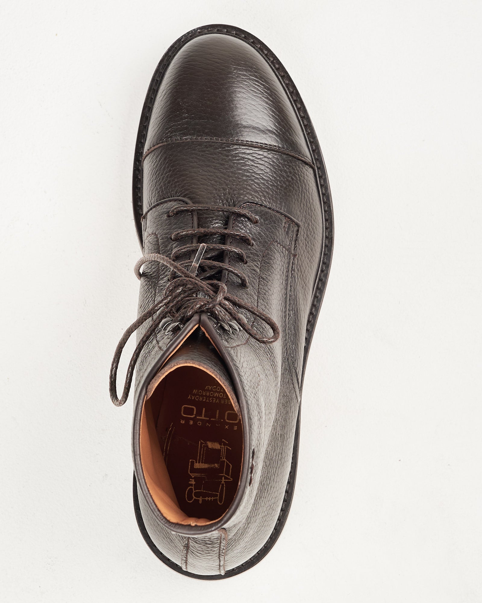 Tronchetto Alexander Hotto in pelle moro