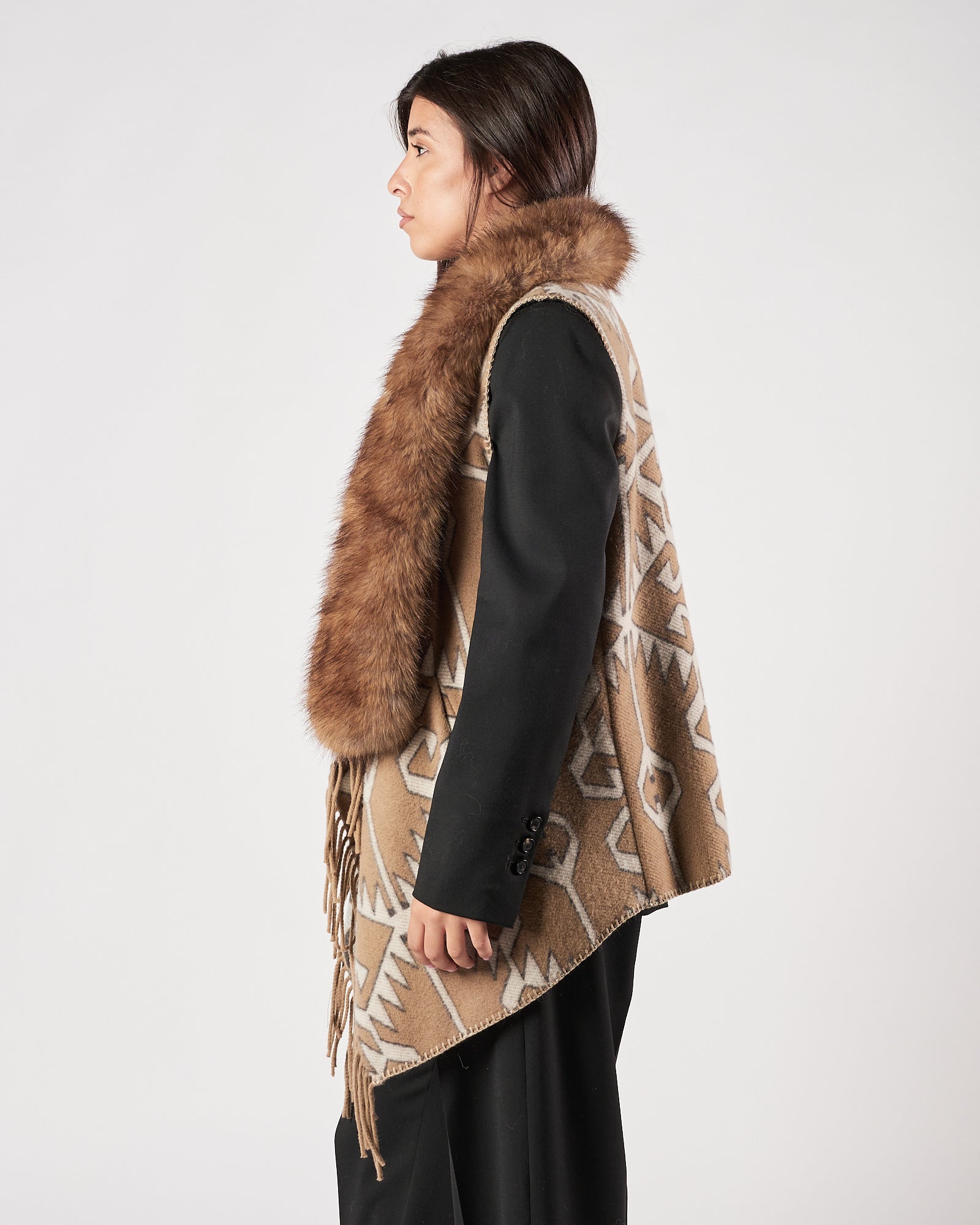 Parka Bazar Deluxe con pelliccia beige