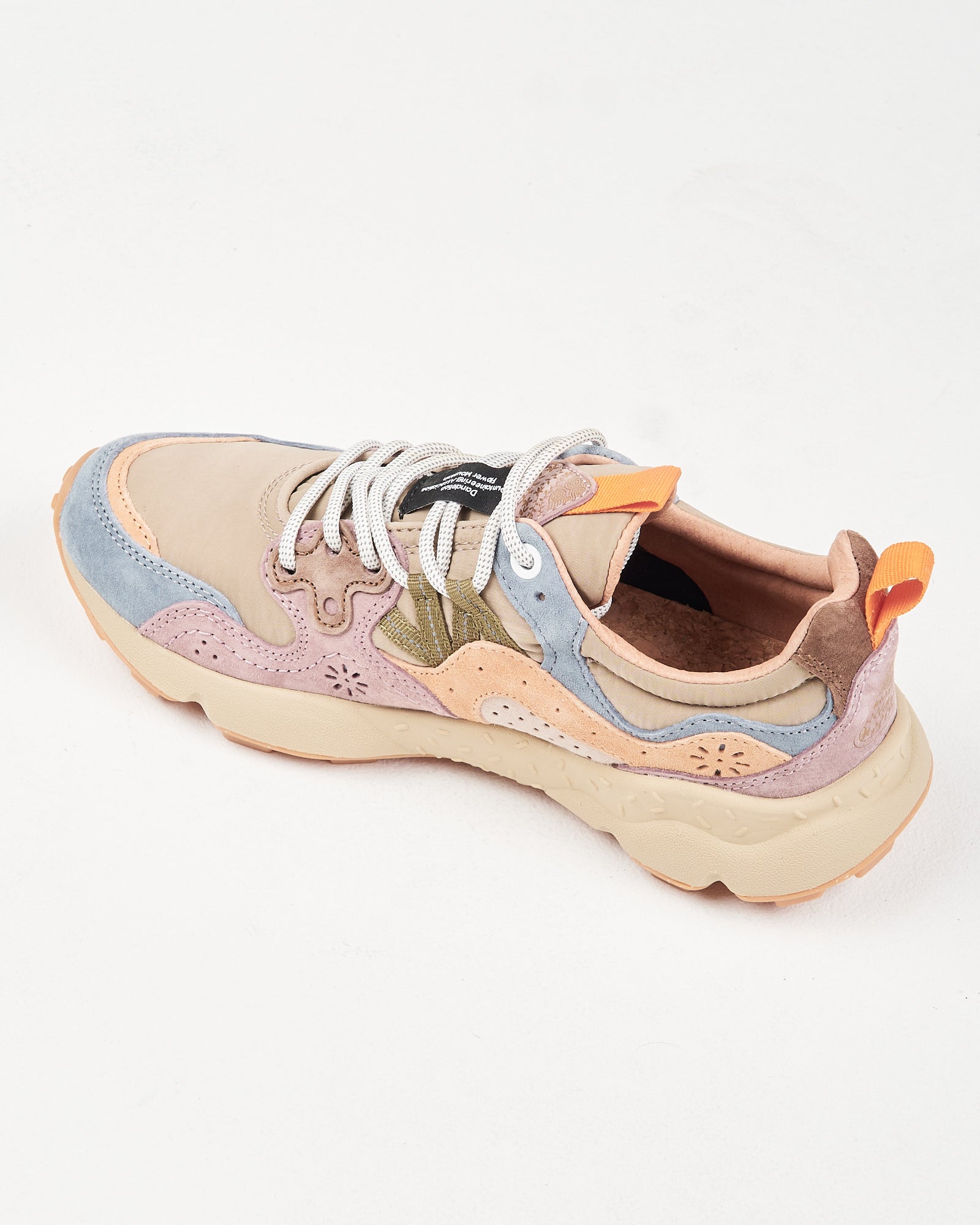 Sneaker Flower Mountain Petrol-Grey-Light Papaya