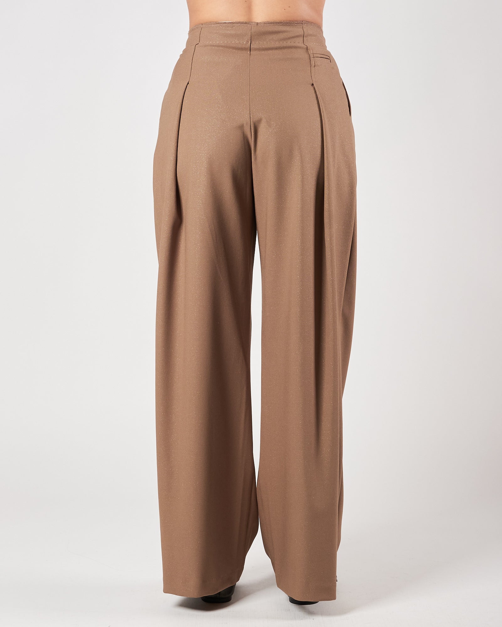 Pantalone Eleh largo grigio fango