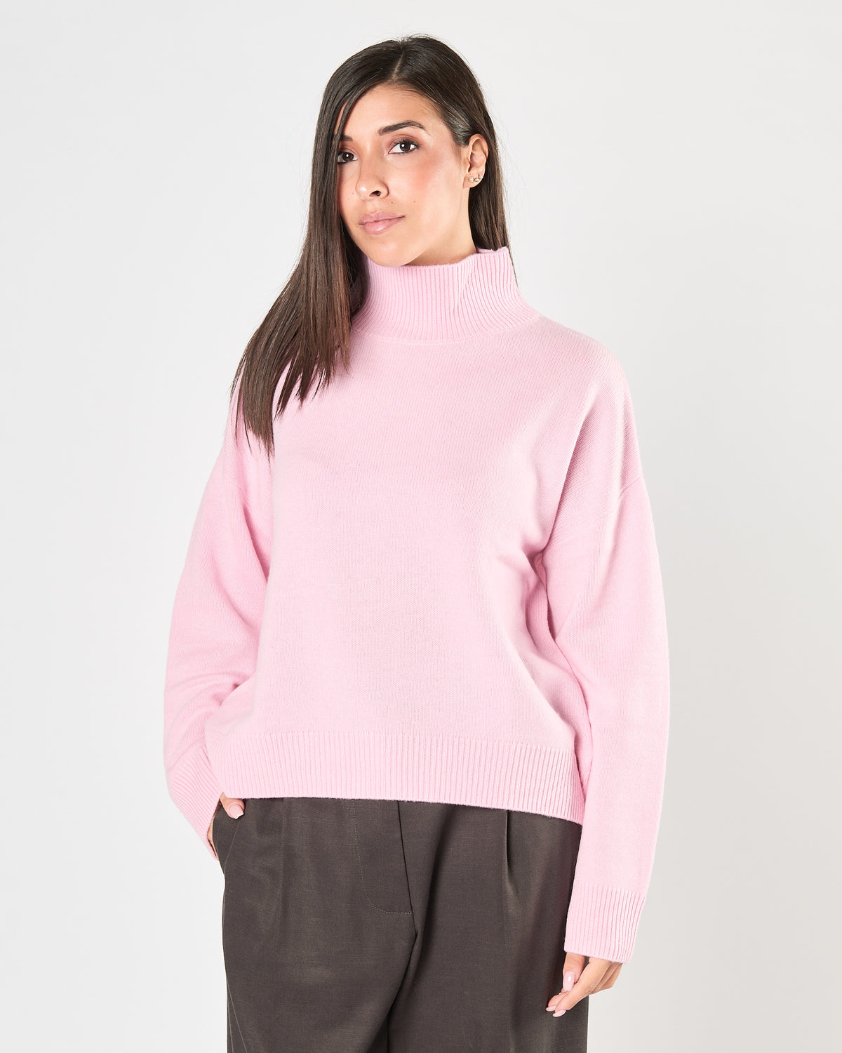 Maglia Since're Paris collo alto pink
