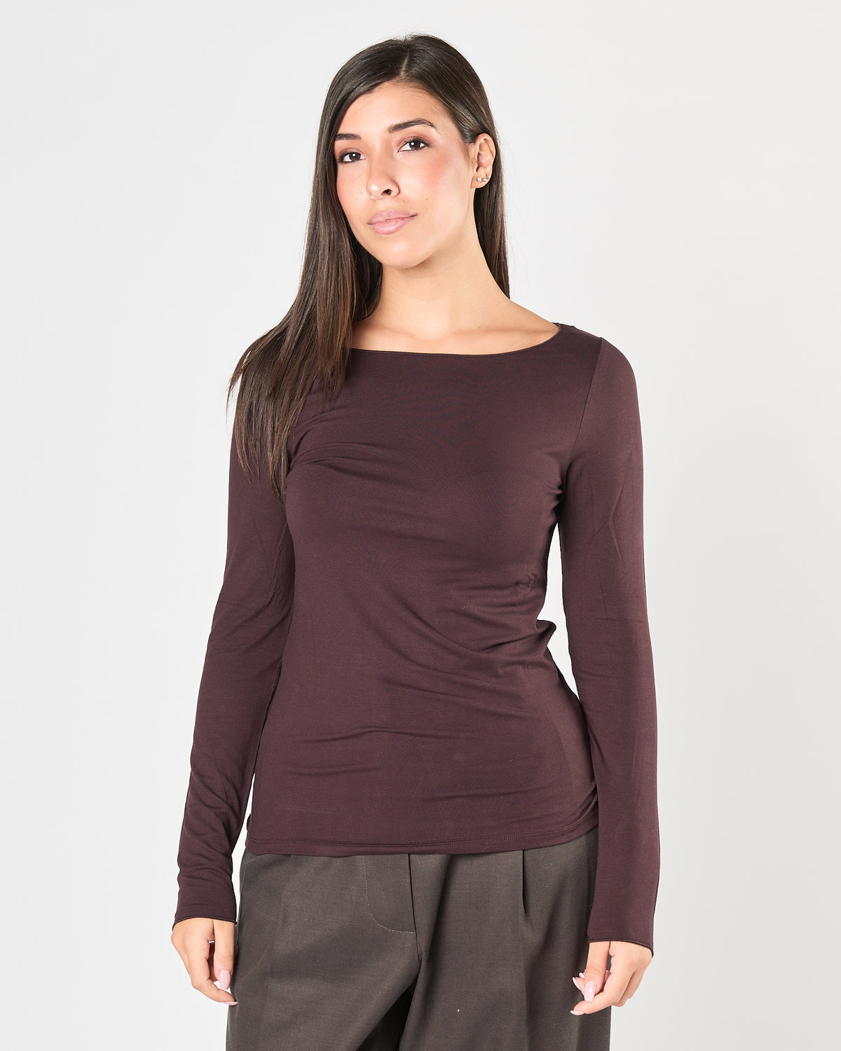 Maglia Majestic scollo barca bordeaux