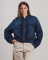 Bomber Shaft denim blu