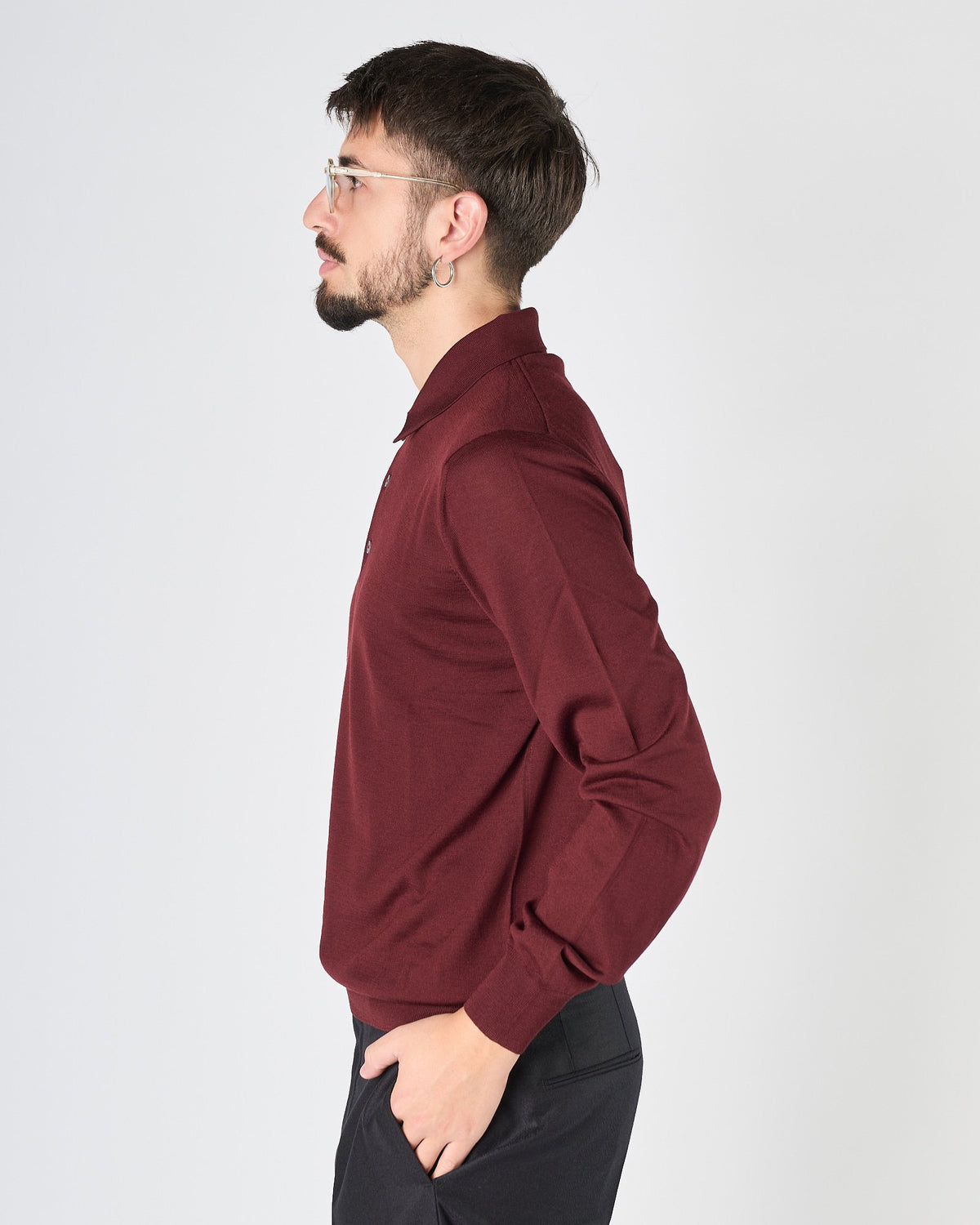 Maglia A|STORE in maglia bordeaux