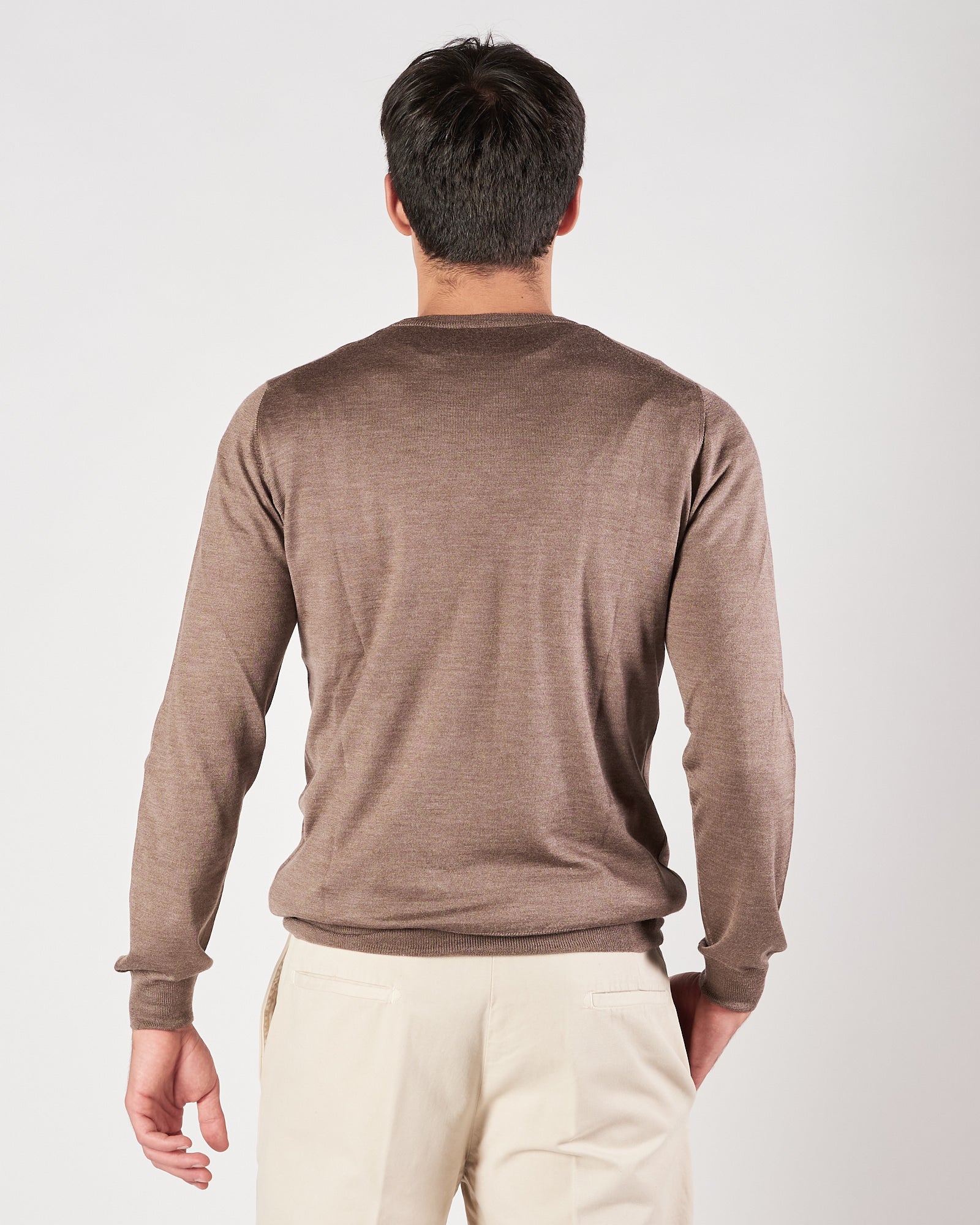 Maglia A|STORE girocollo tortora