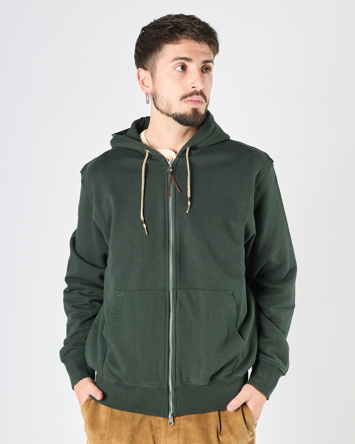 Felpa In The Box con cappuccio verde
