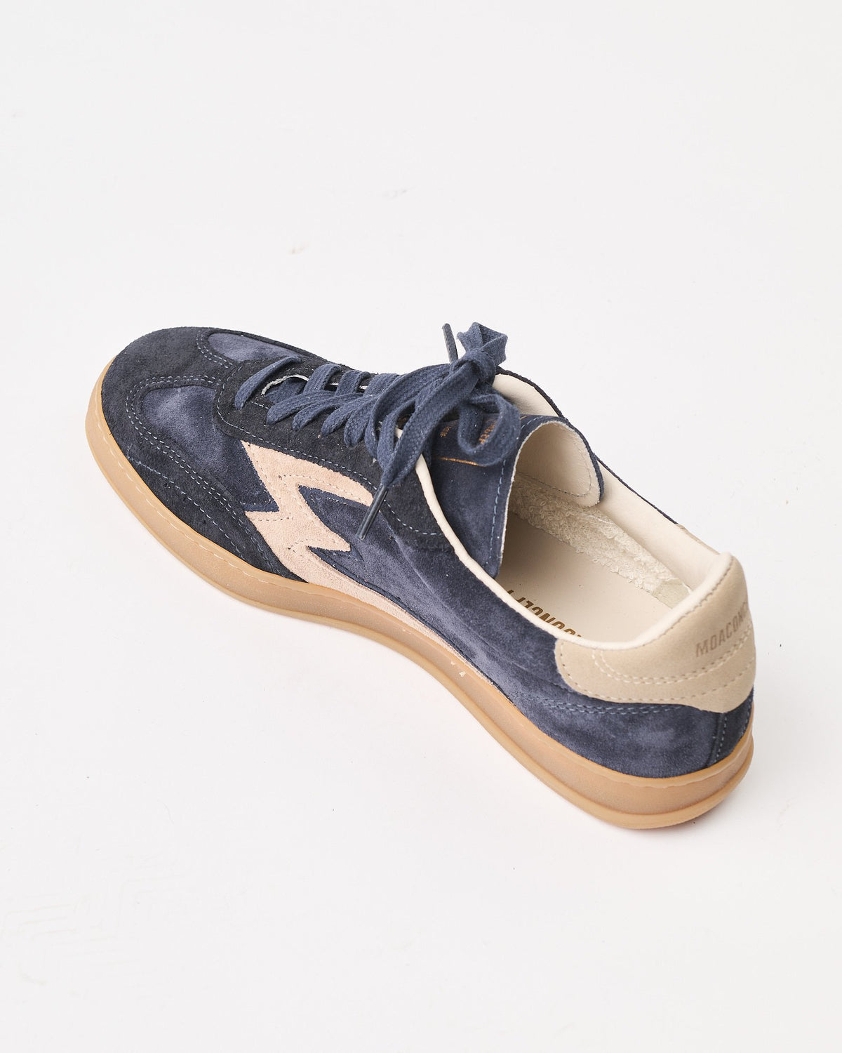 Sneaker Moaconcept in suede blu navy