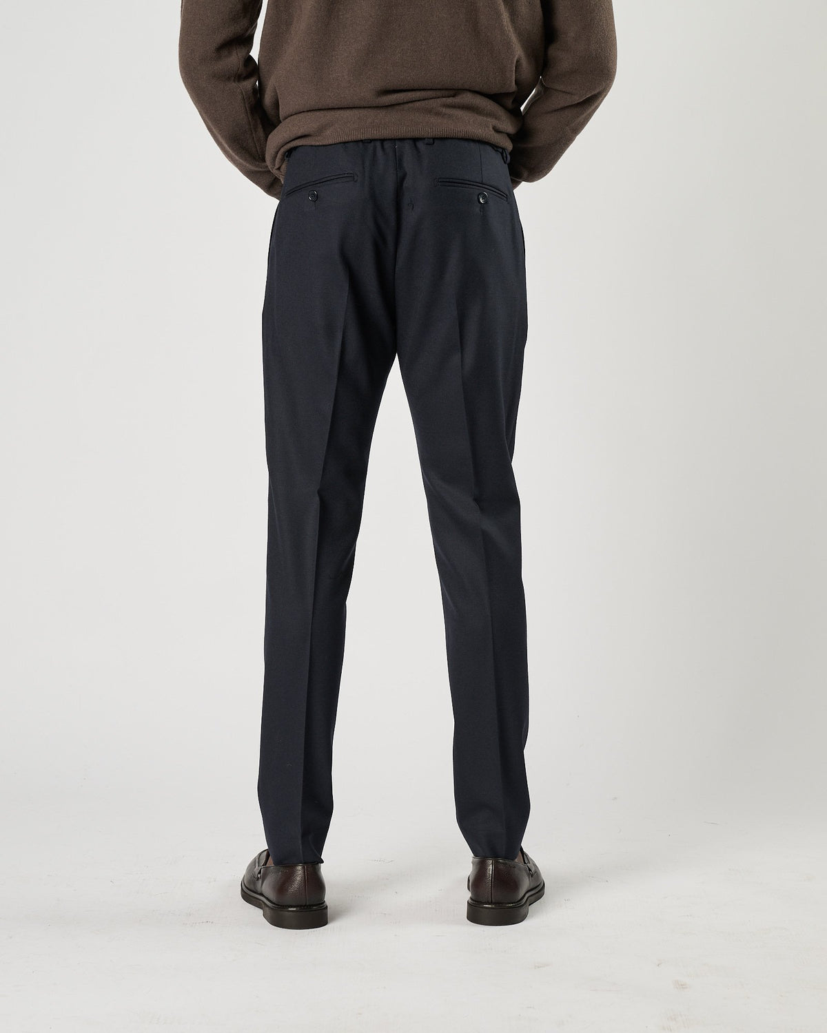 Pantalone A|STORE in flanella blu