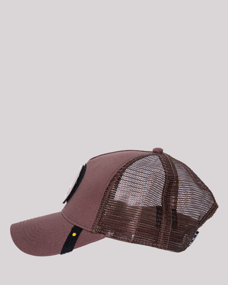 Cappello trucker con patch intercambiabile