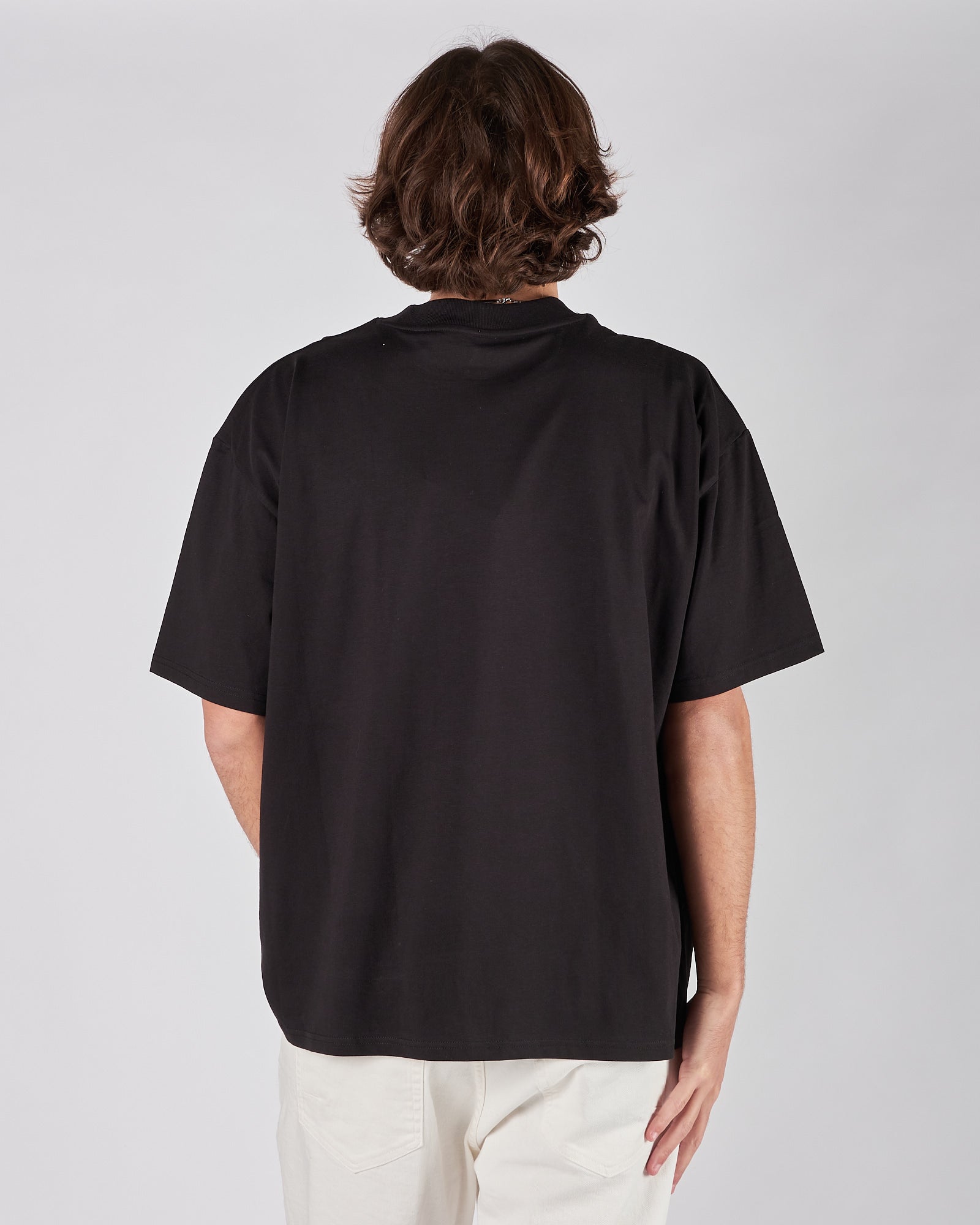 T-shirt A|STORE over con stampa in cotone organico