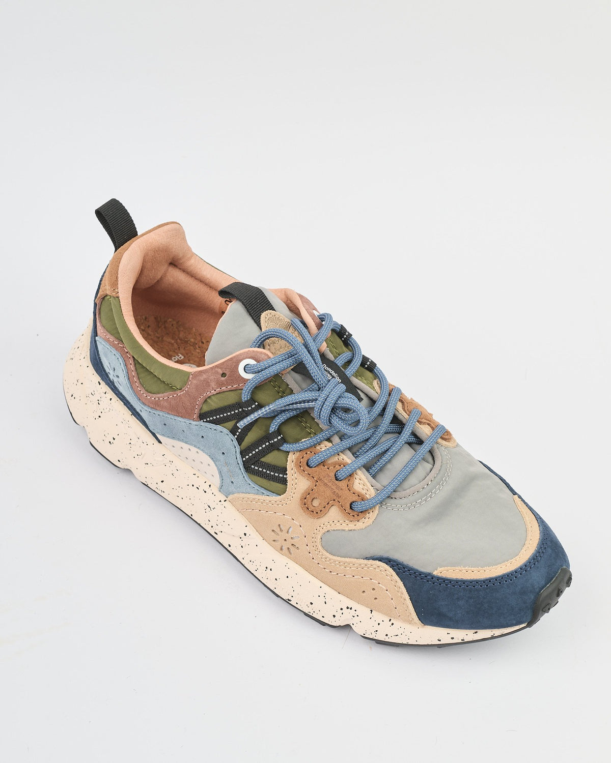 Sneaker Flower Mountain Navy Light Brown Grey