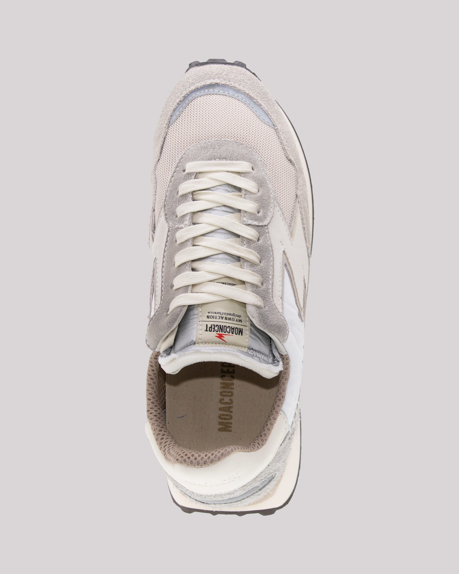 Sneaker Moaconcept in nylon e suede silver