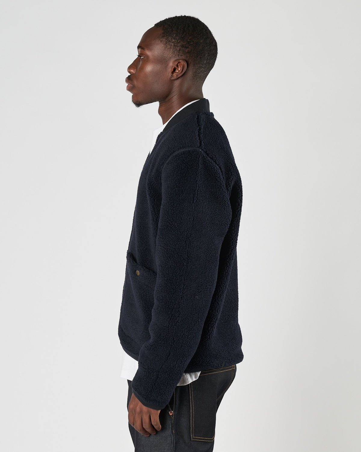 Bomber Bl'ker in pile teddy blu