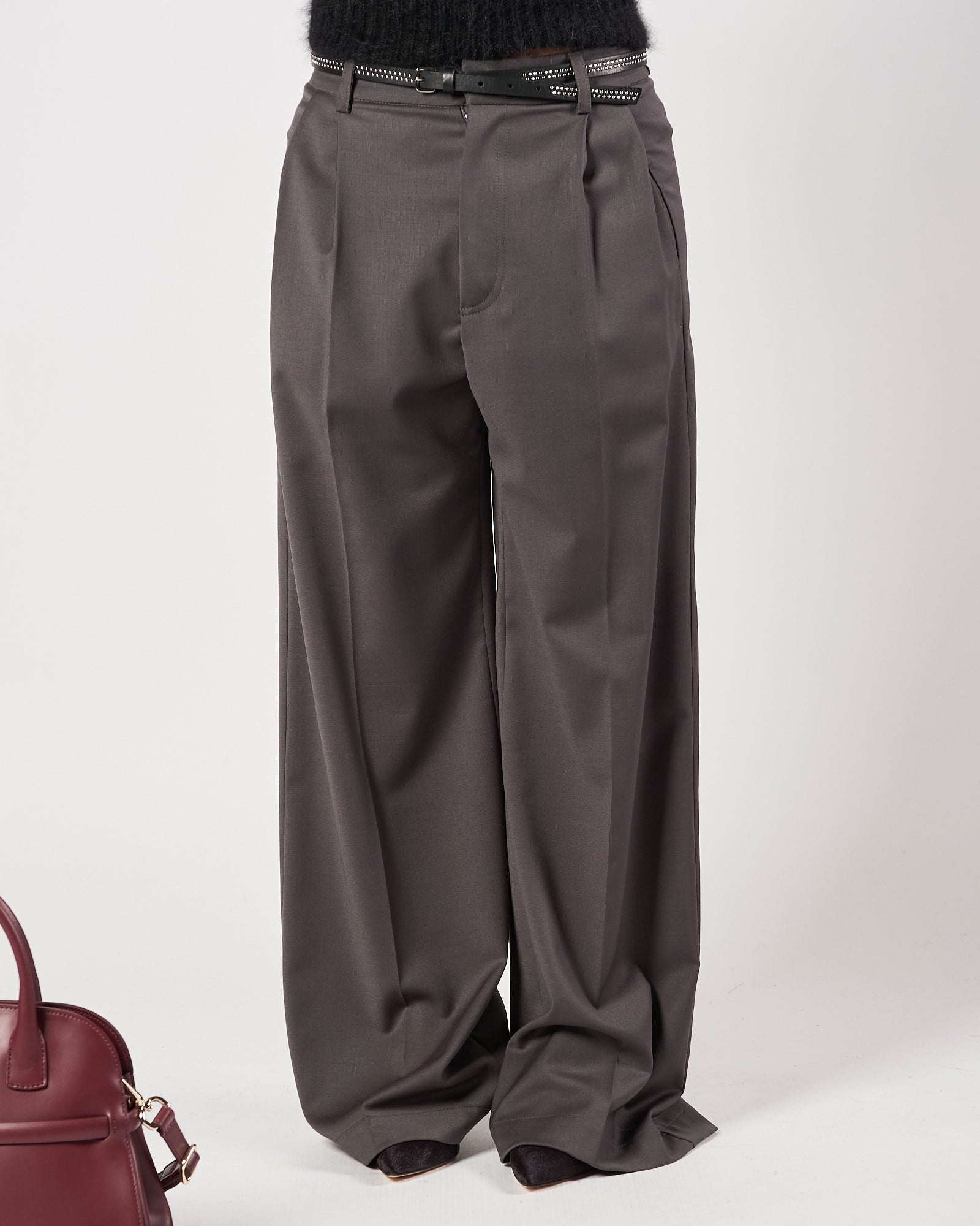 Pantalone Tela9 con pences grigio
