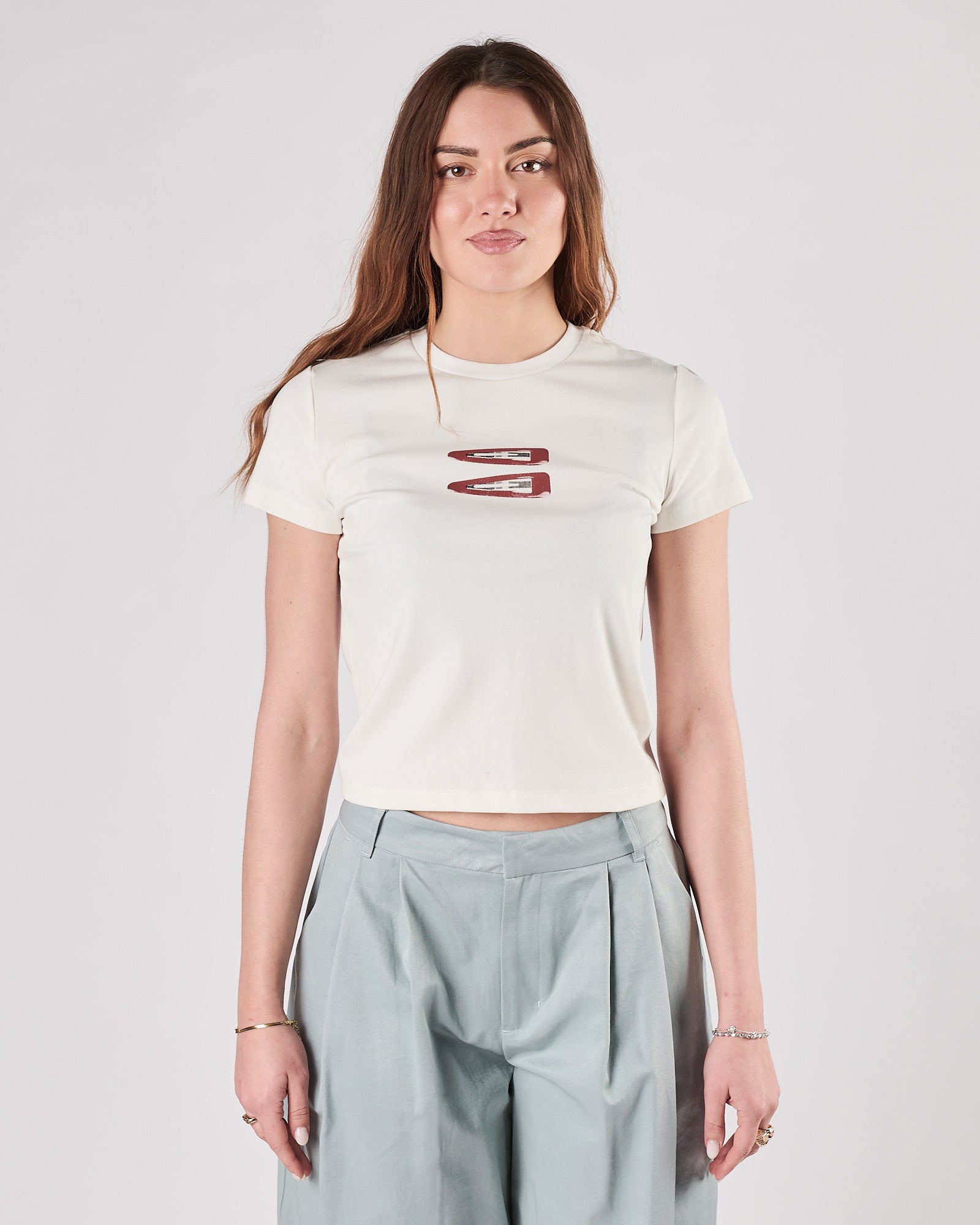 T-shirt Eleh corta con stampa