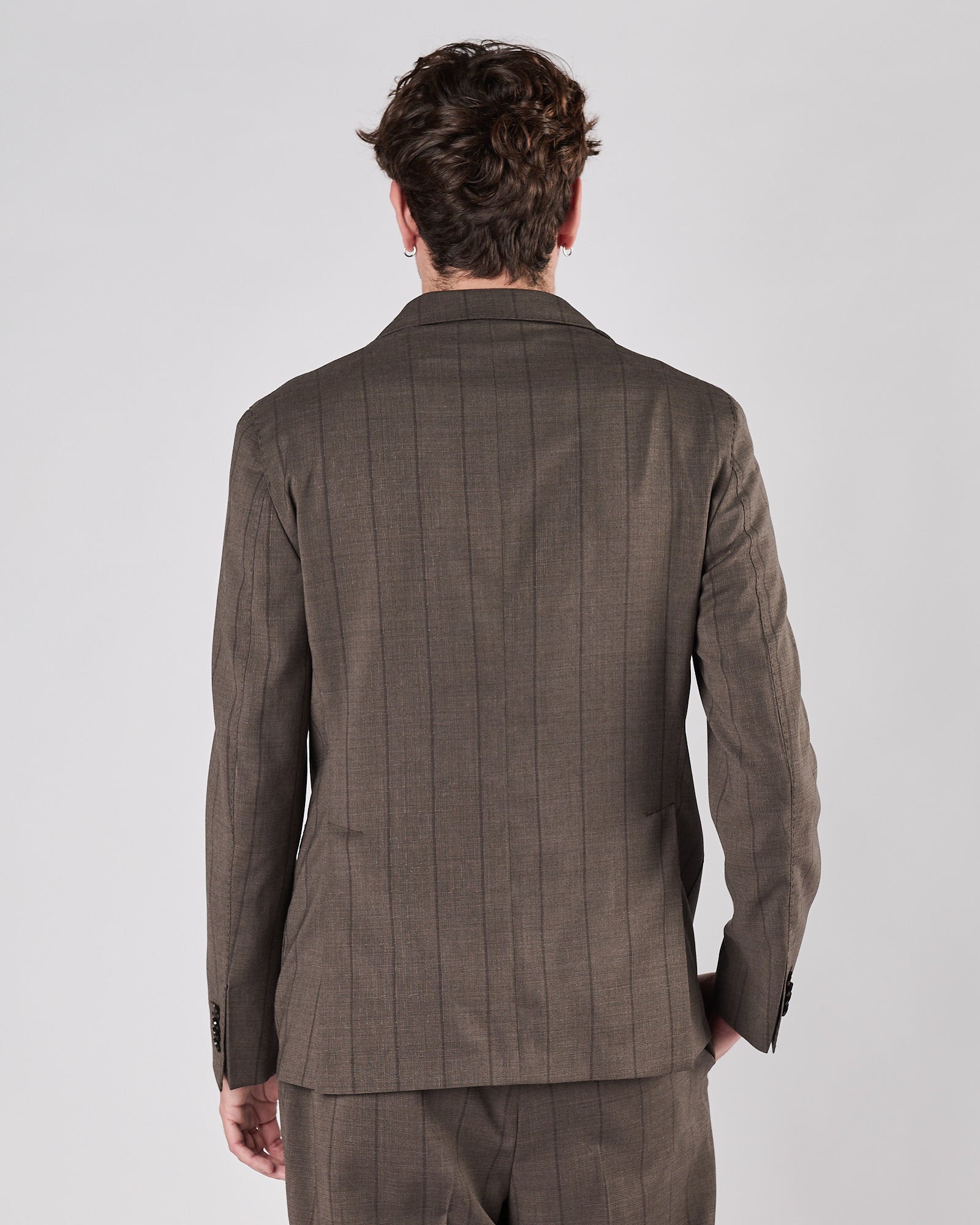 Abito Lbm1911 gessato grigio in tono