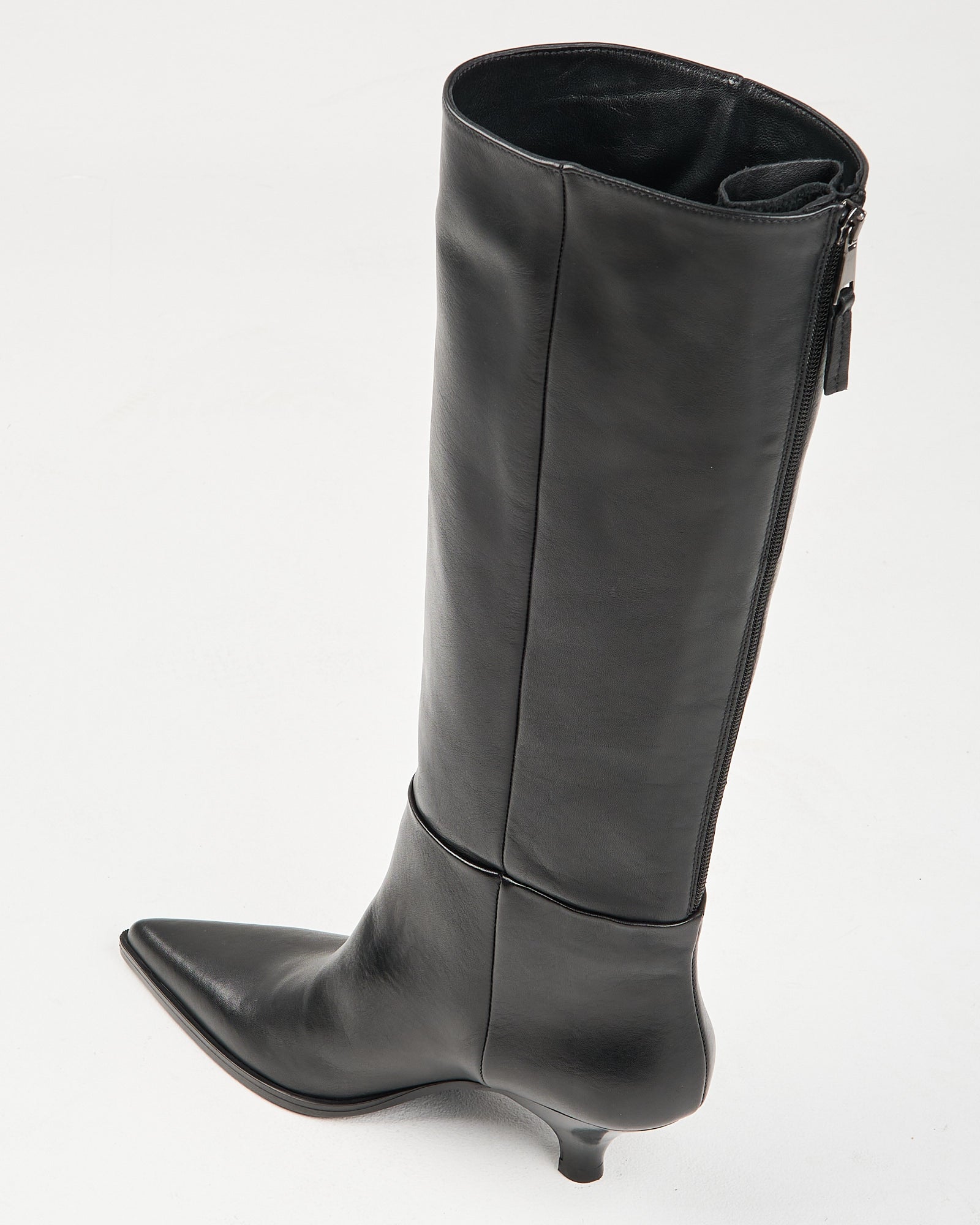 Stivale Elena Iachi alto in pelle nero