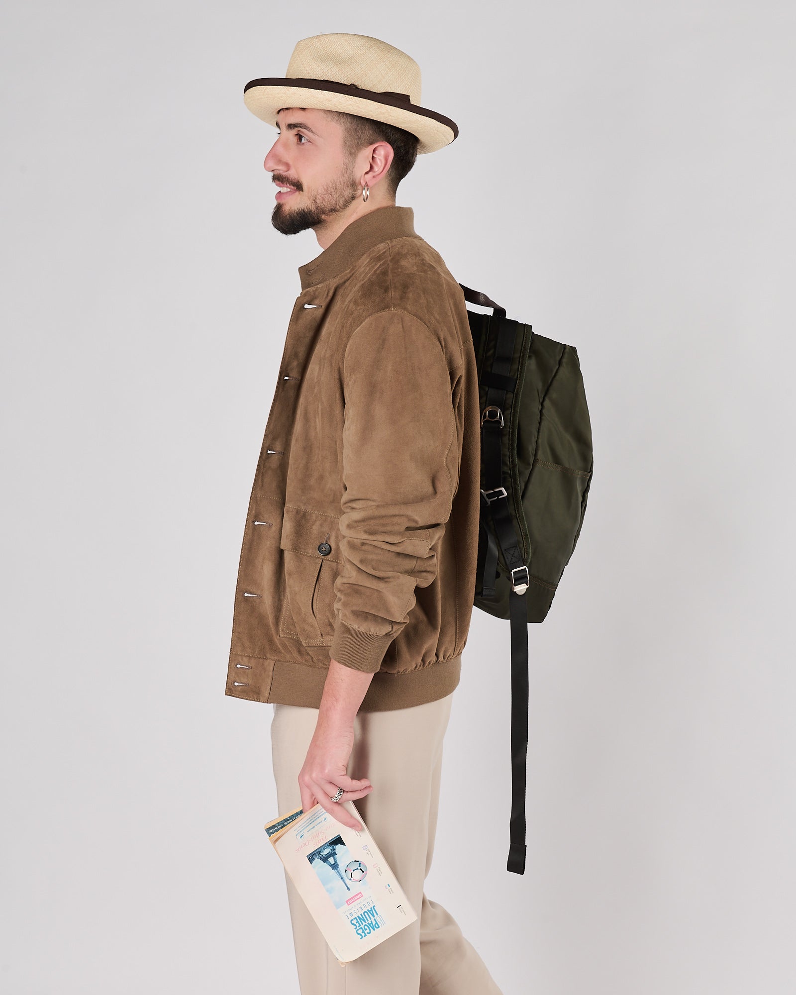 Giacchetto D'amico in suede beige