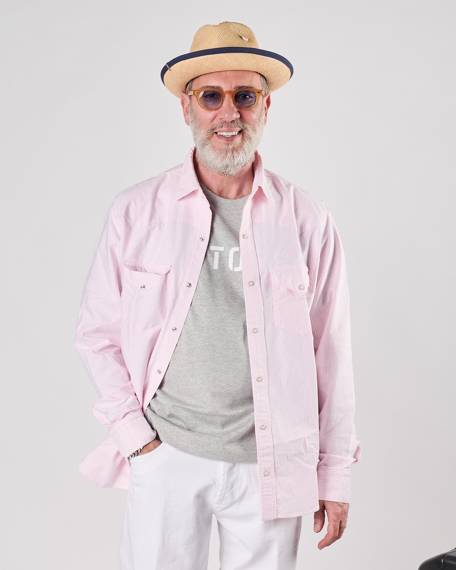 Camicia Chesapeake's texana riga rosa oxford