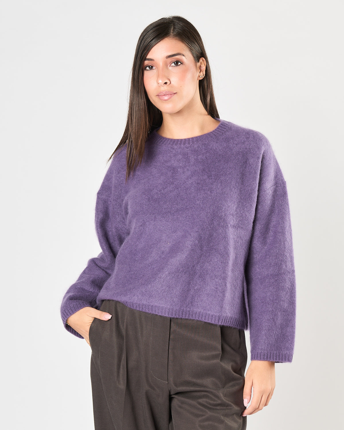 Maglia Since're Paris in lana e cashemere purple