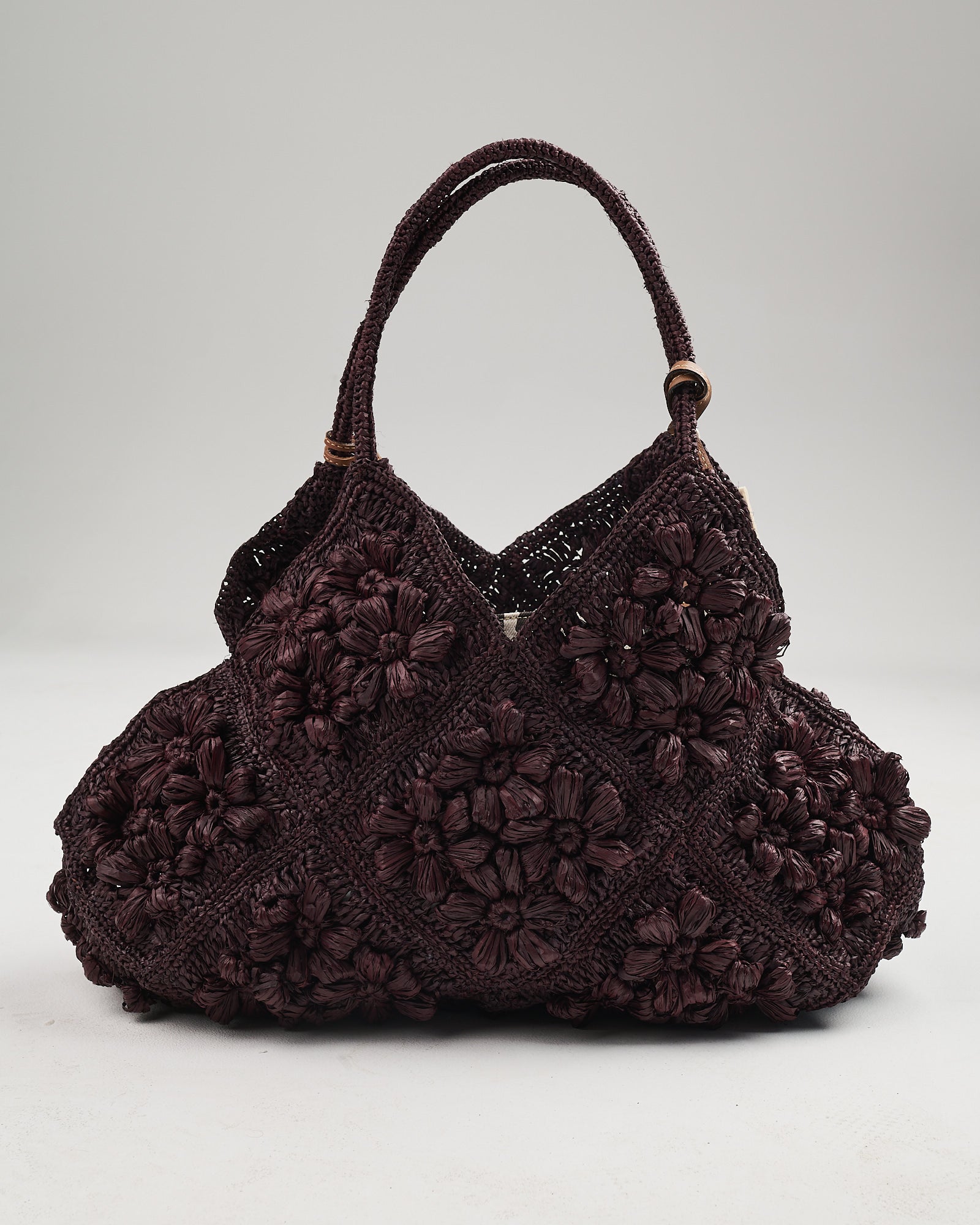 Borsa Afar in rafia ebony