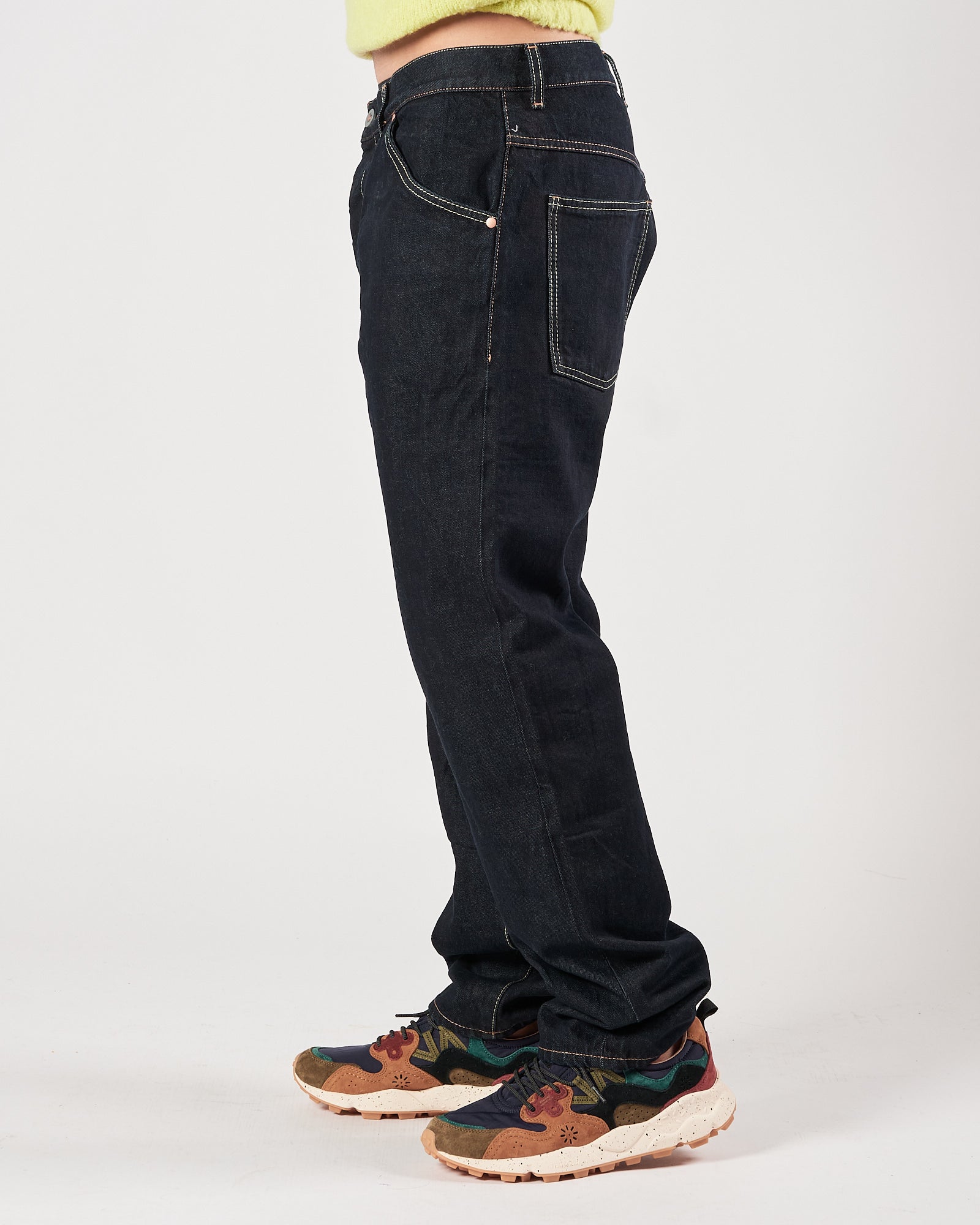 Jeans Tela Genova largo blu fondo 20