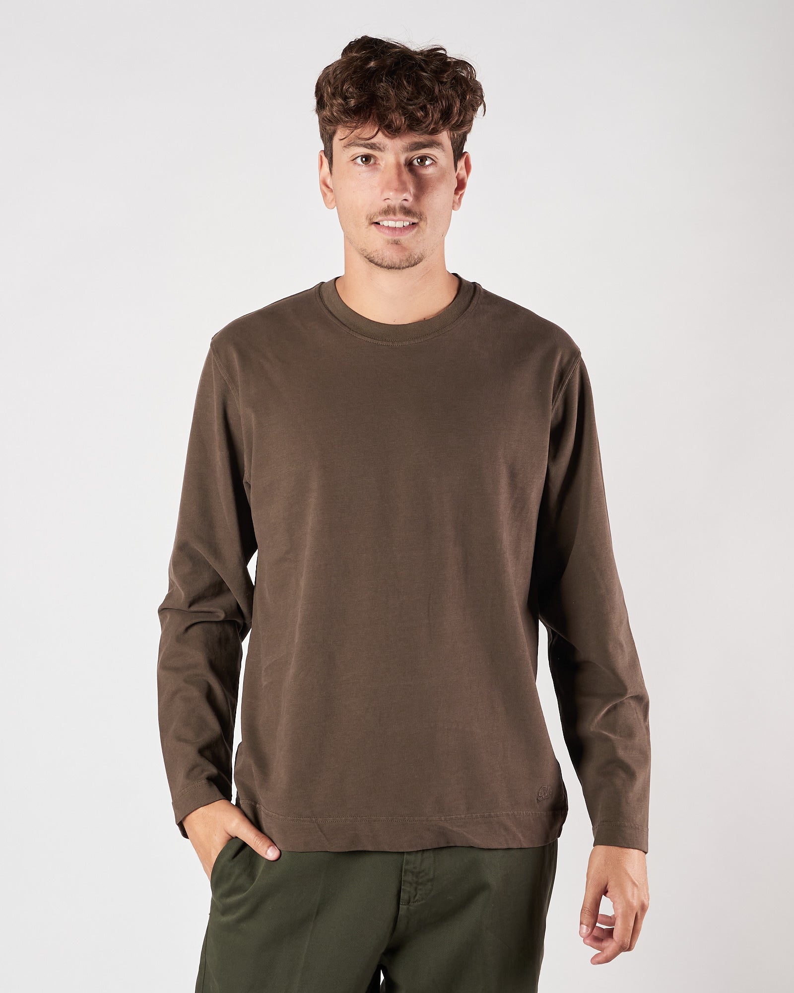 Maglia Bl'ker girocollo maniche lunghe moro