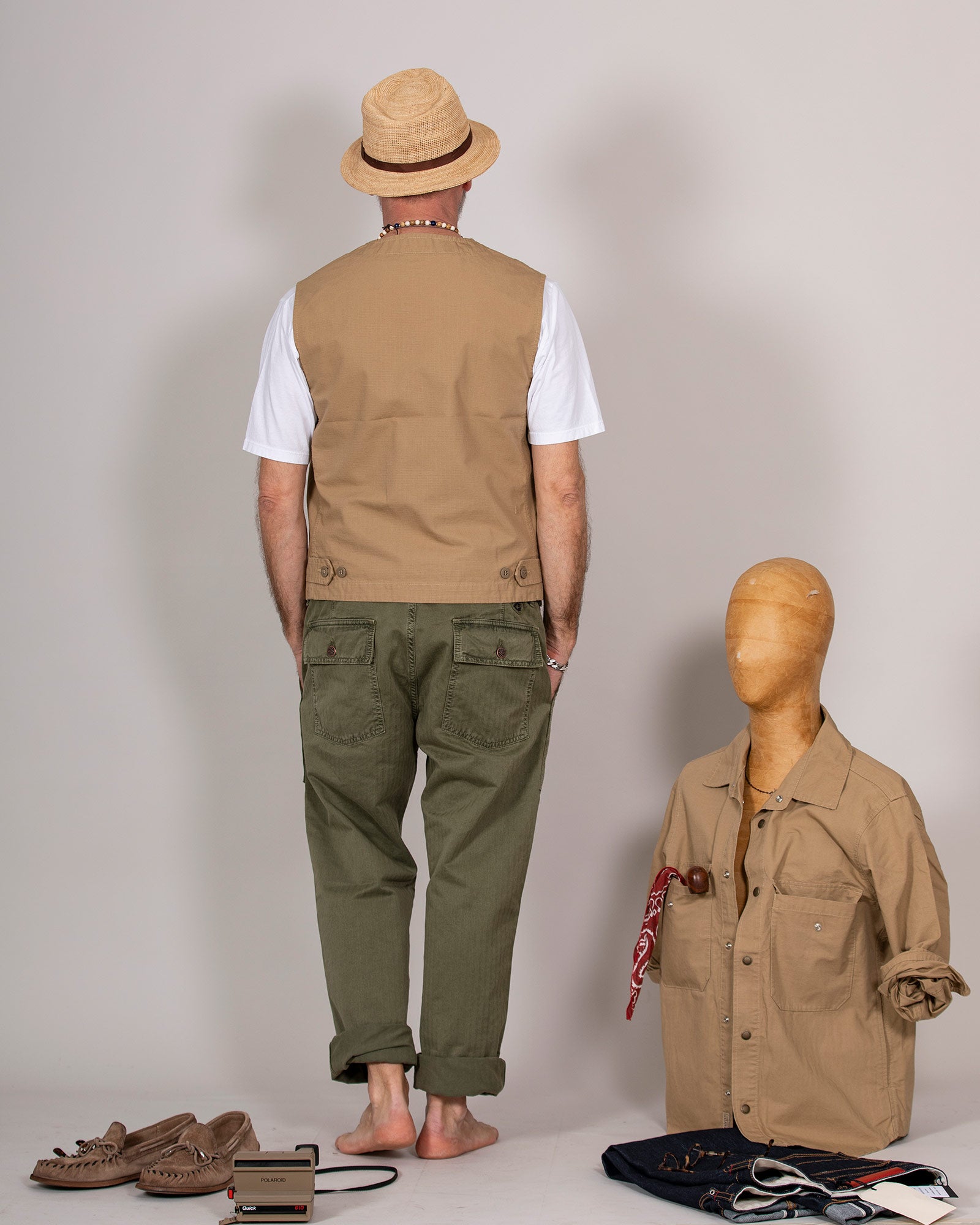 Gilet Manifatture Ceccarelli con zip cammello