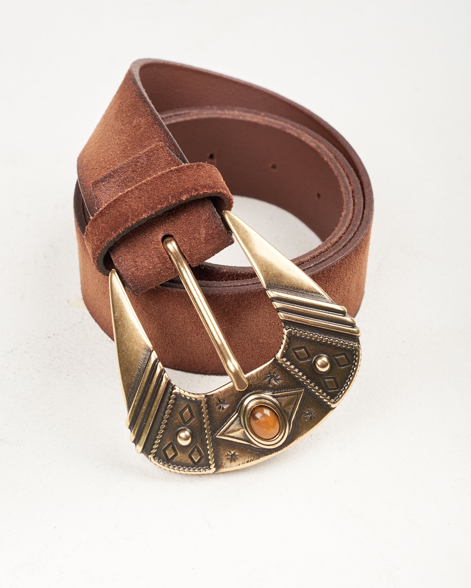 Cintura  Alberto Luti in camoscio bruciata