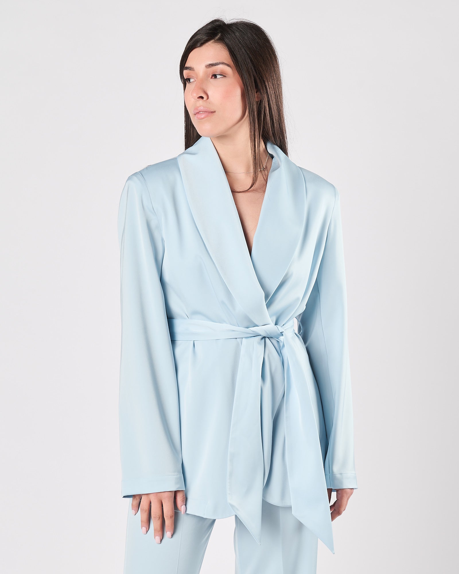 Giacca  Silence kimono celeste