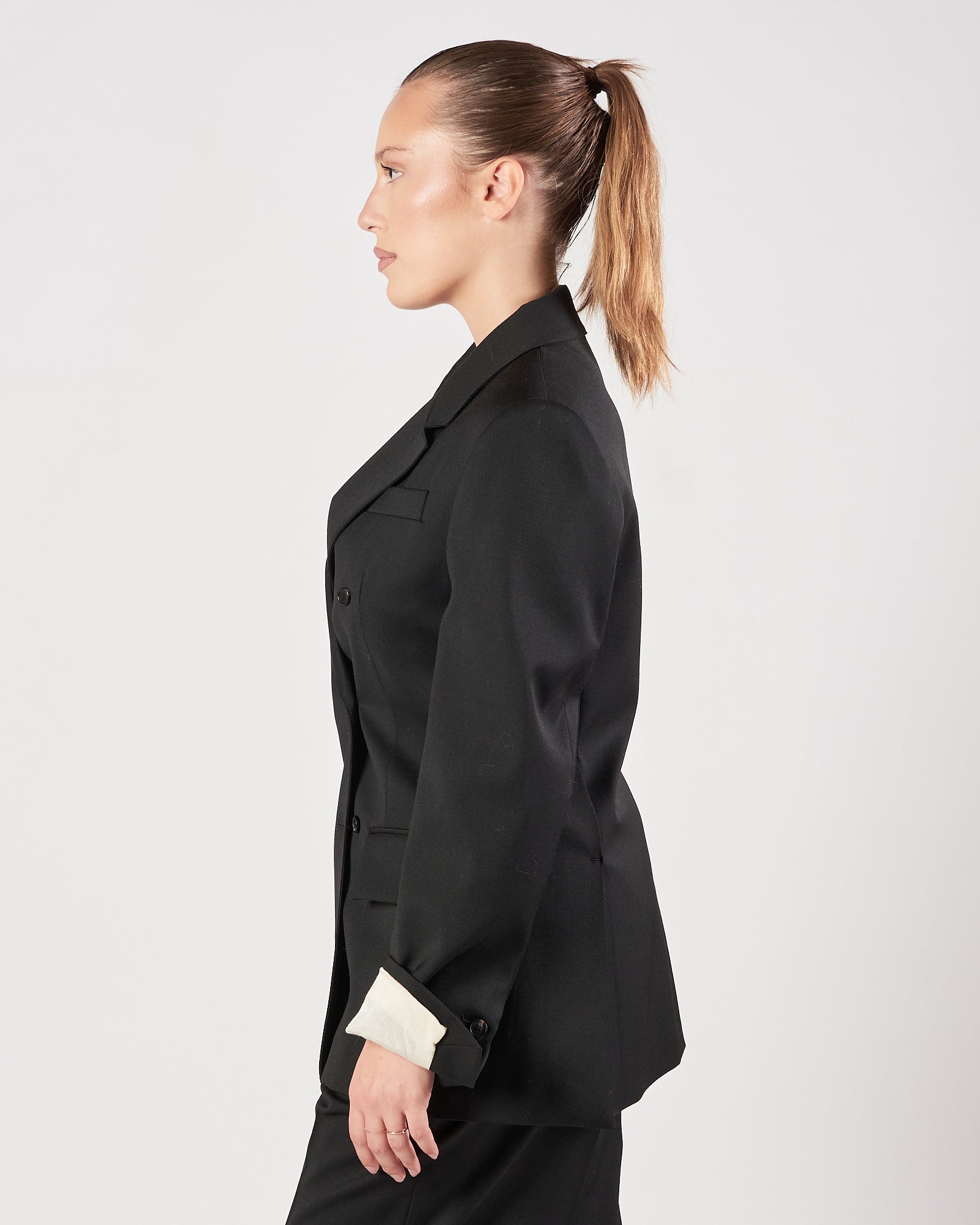 Giacca Tela9 doppio petto nera