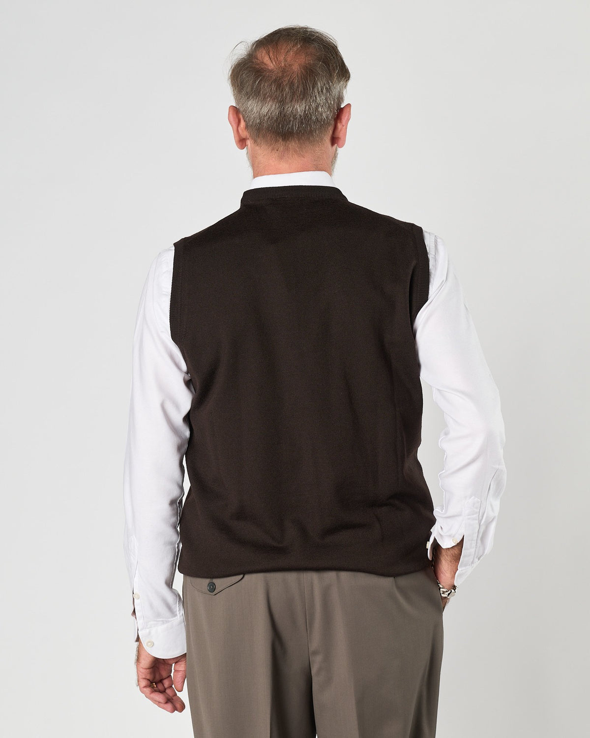 Gilet A|STORE in maglia fondente