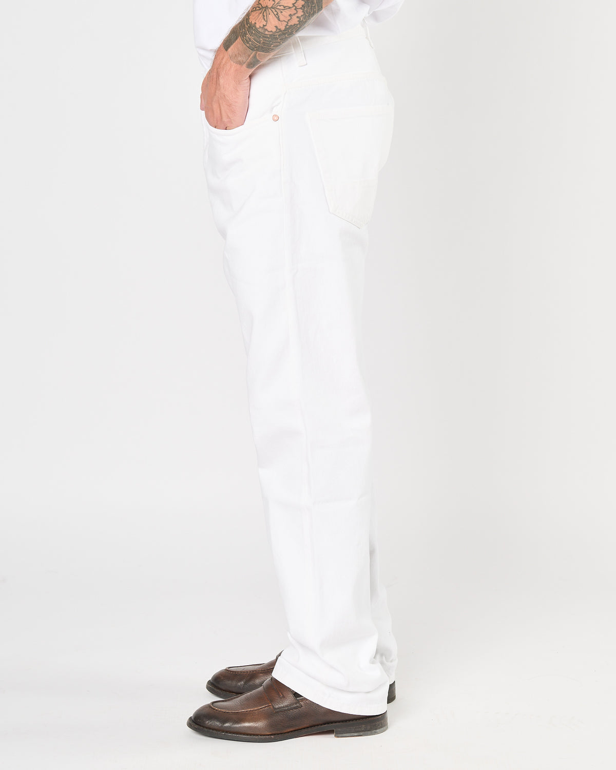 Jeans Tela Genova morbido bianco