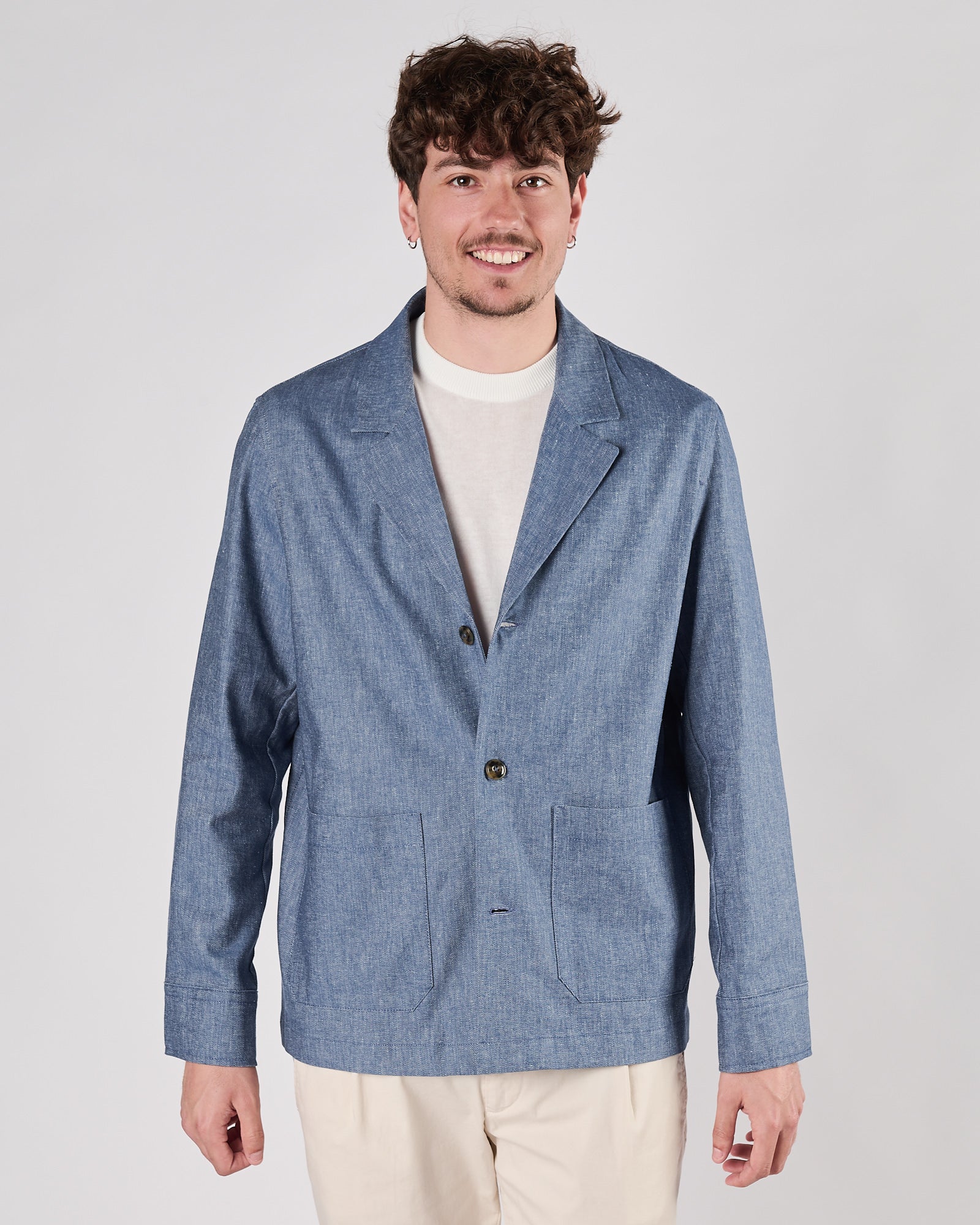 Giacca Camicia Aimé indaco
