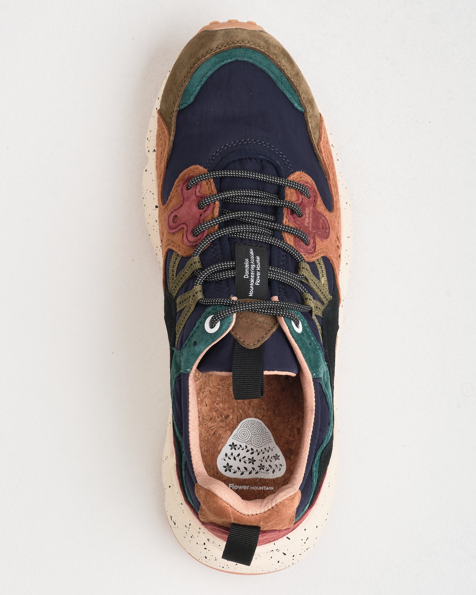 Sneaker Flower Mountain Mud-Light Brown-Navy
