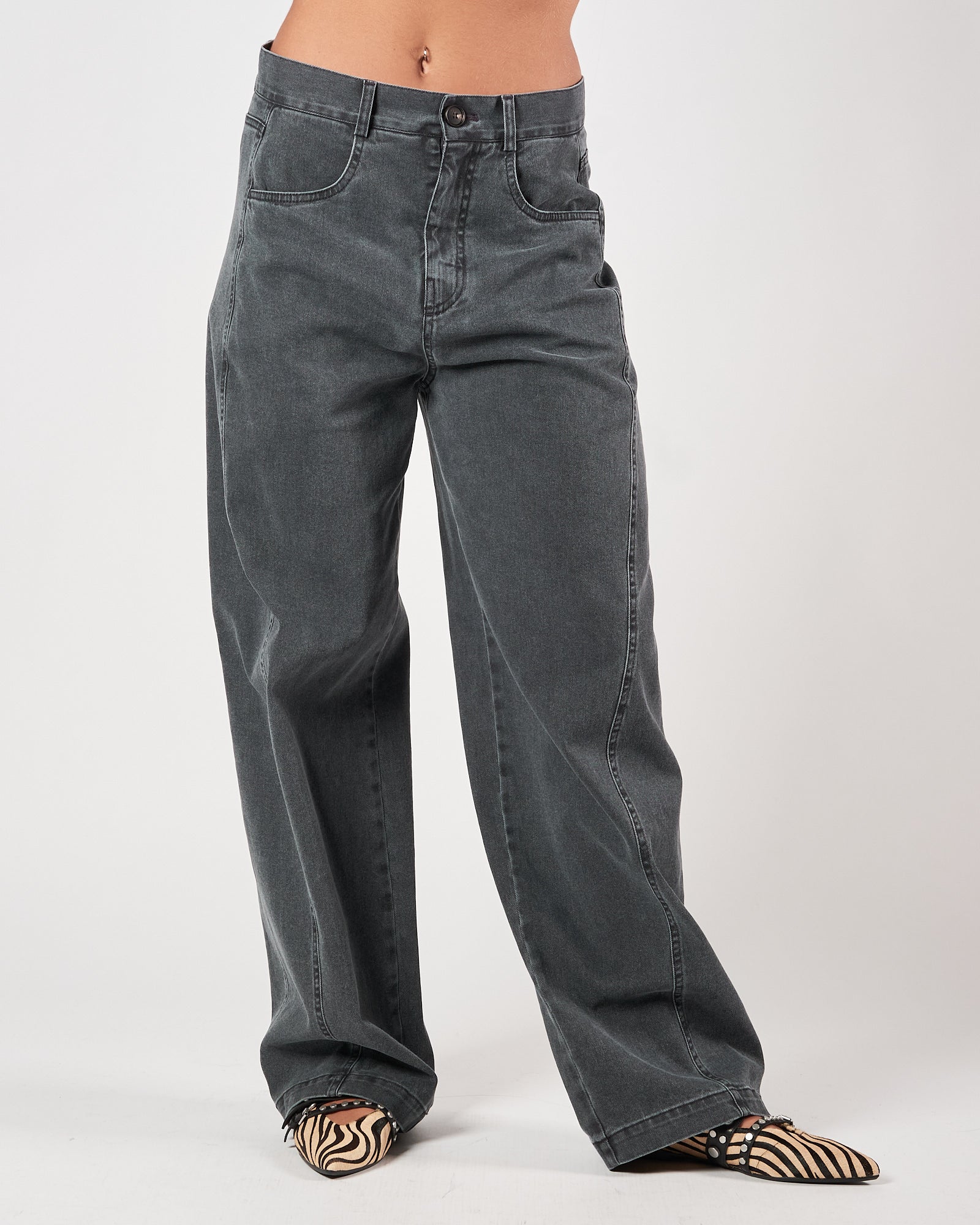 Jeans Tela9 largo antracite