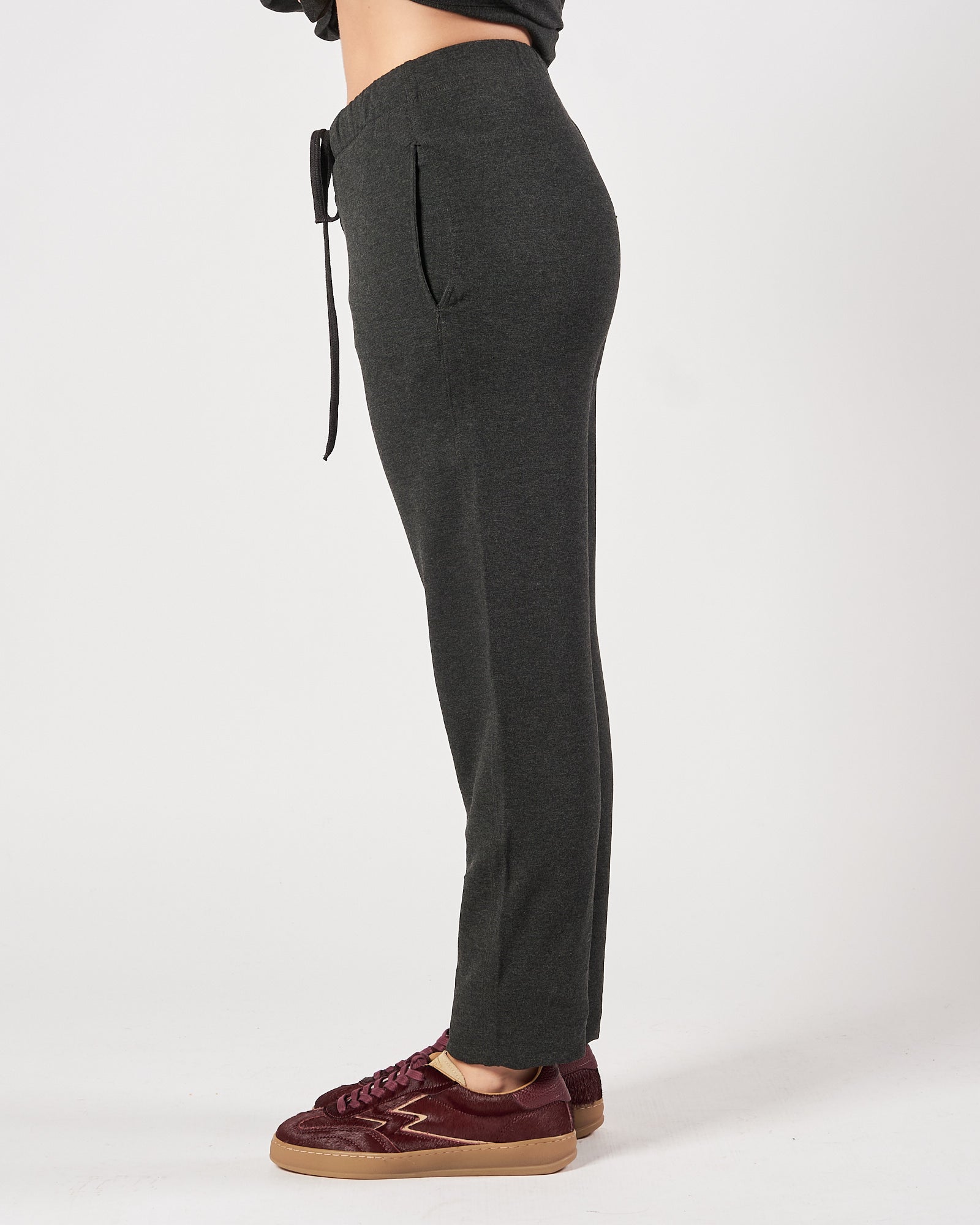 Pantalone Majestic in felpa antracite