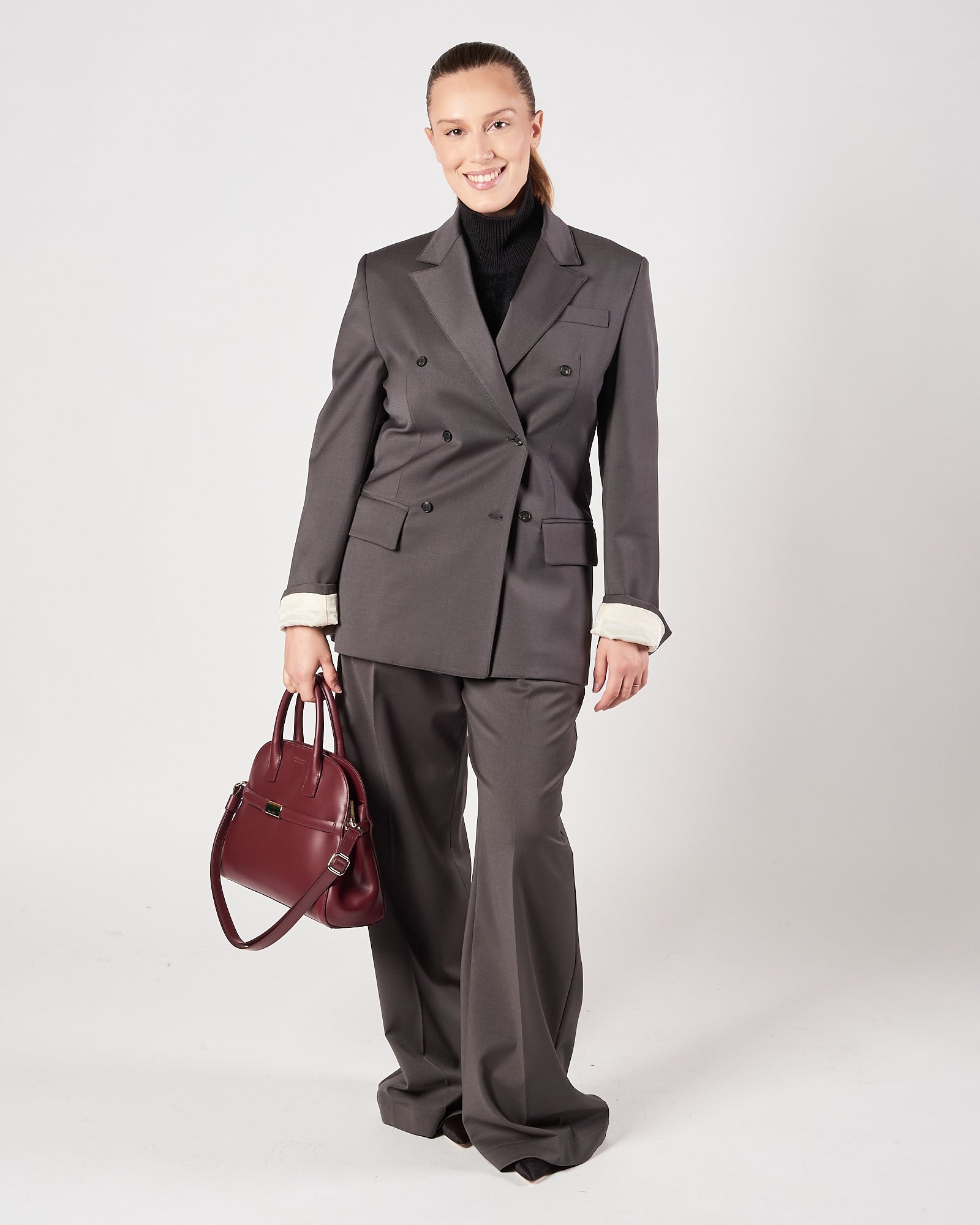 Pantalone Tela9 con pences grigio