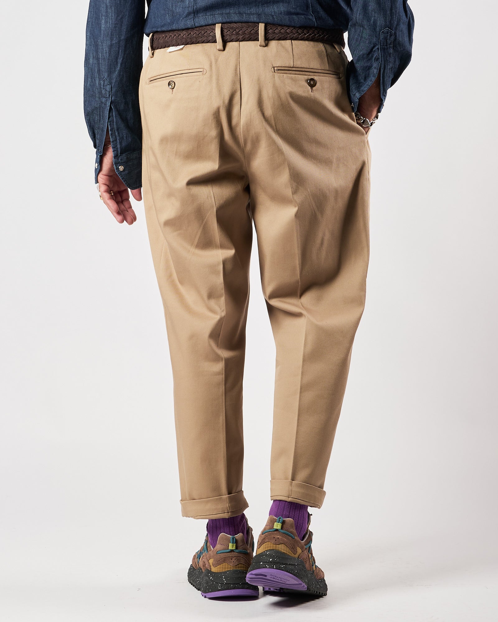 Pantalone Lbm1911 doppia pence beige