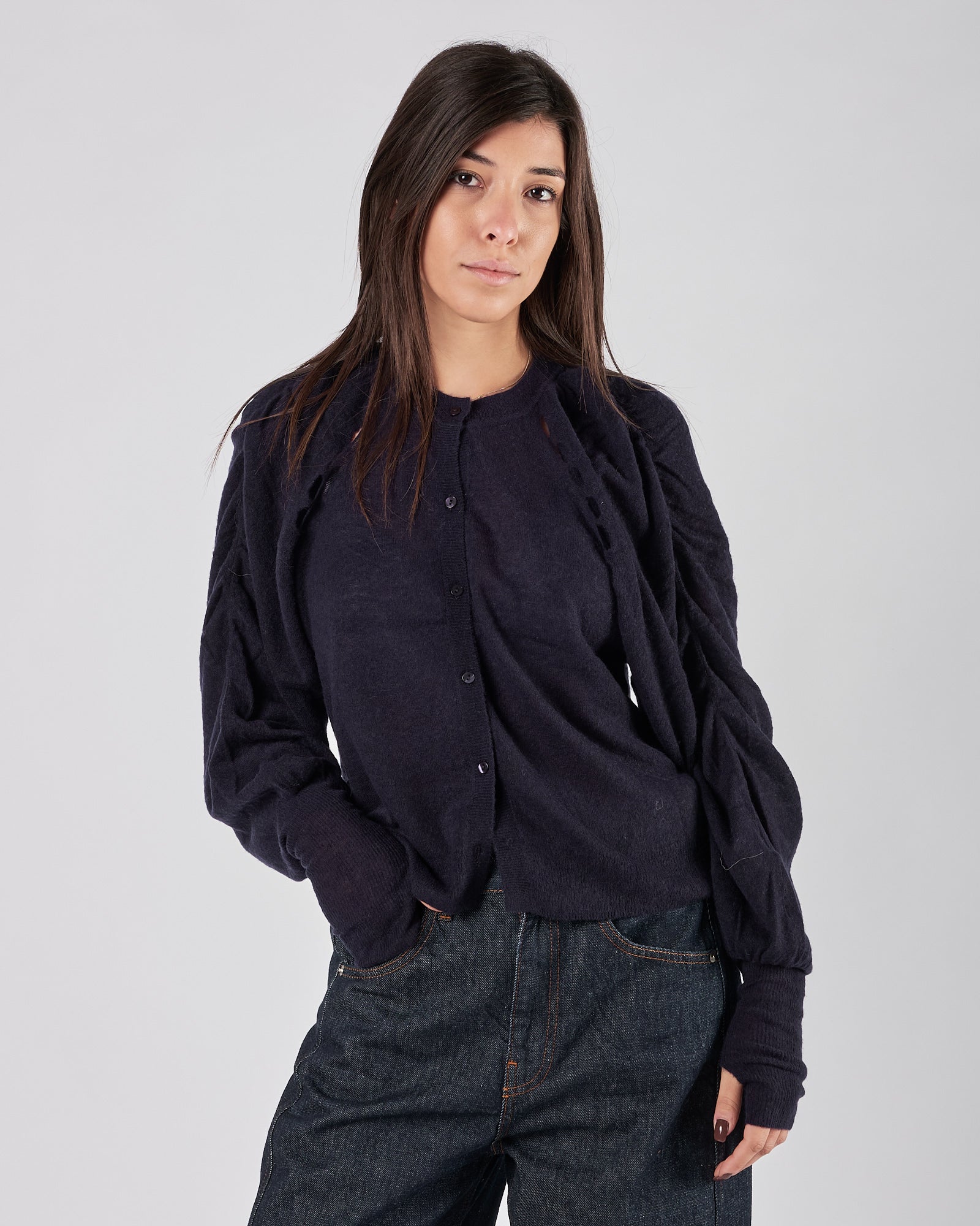 Cardigan Mes Demoiselles con finiture traforate