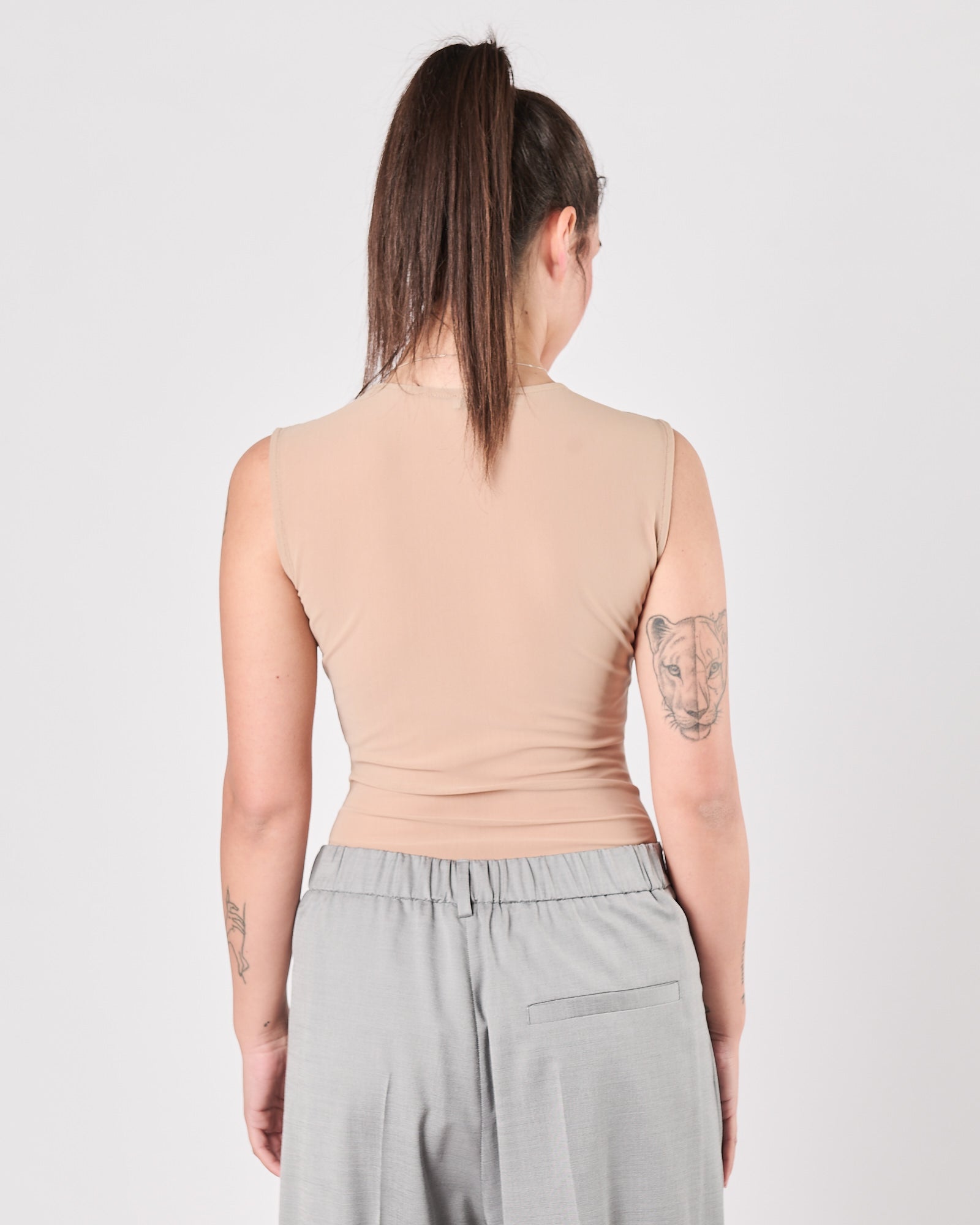 Body Silcence in tulle con strass