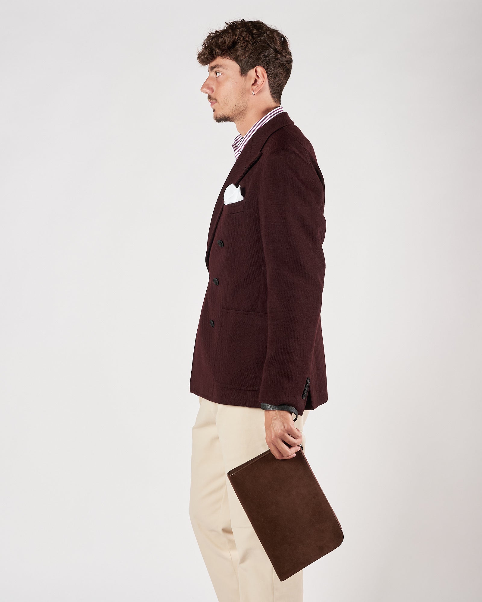 Giacca Tagliatore doppio petto vinaccia