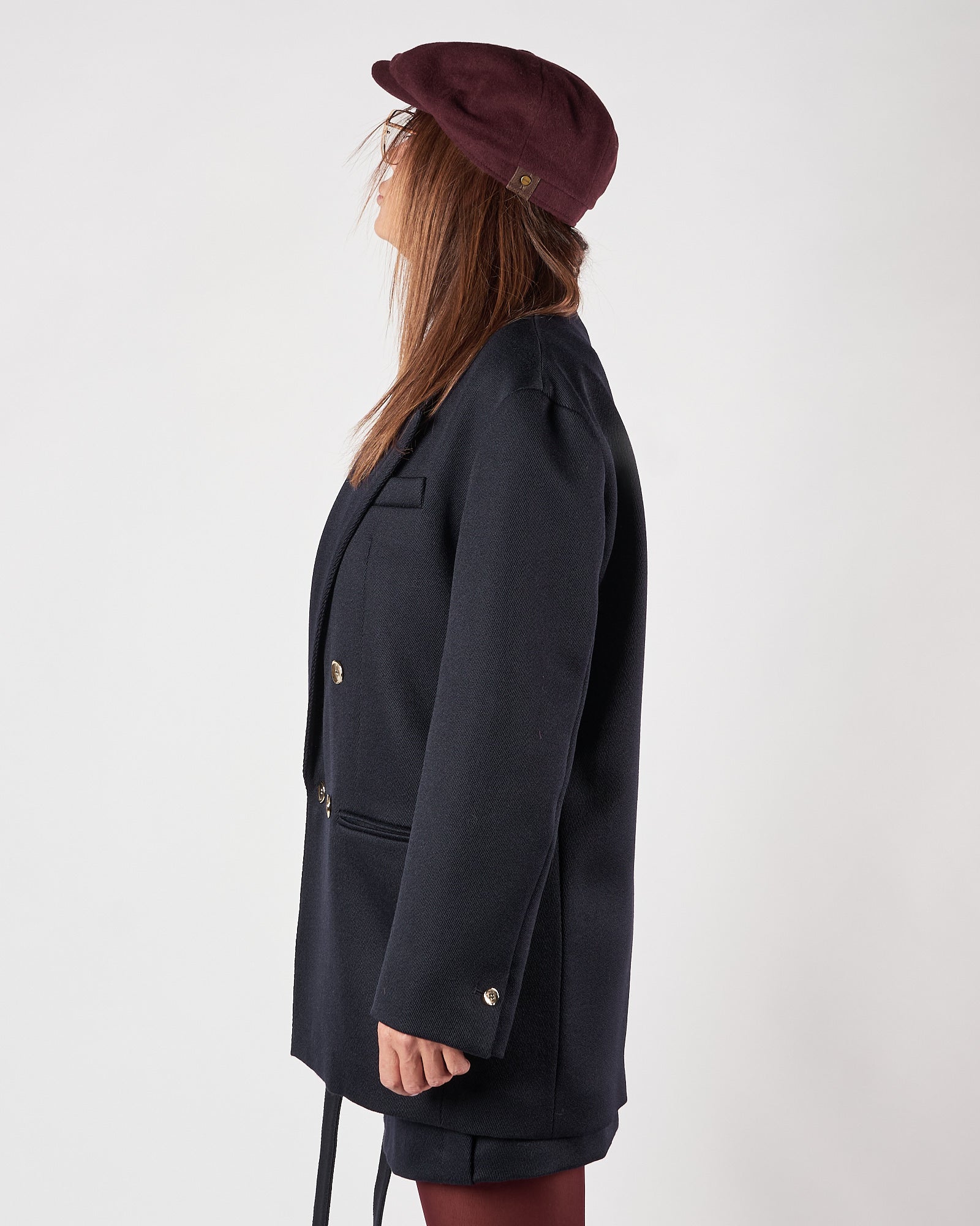 Giacca Tela9 over doppio petto blu