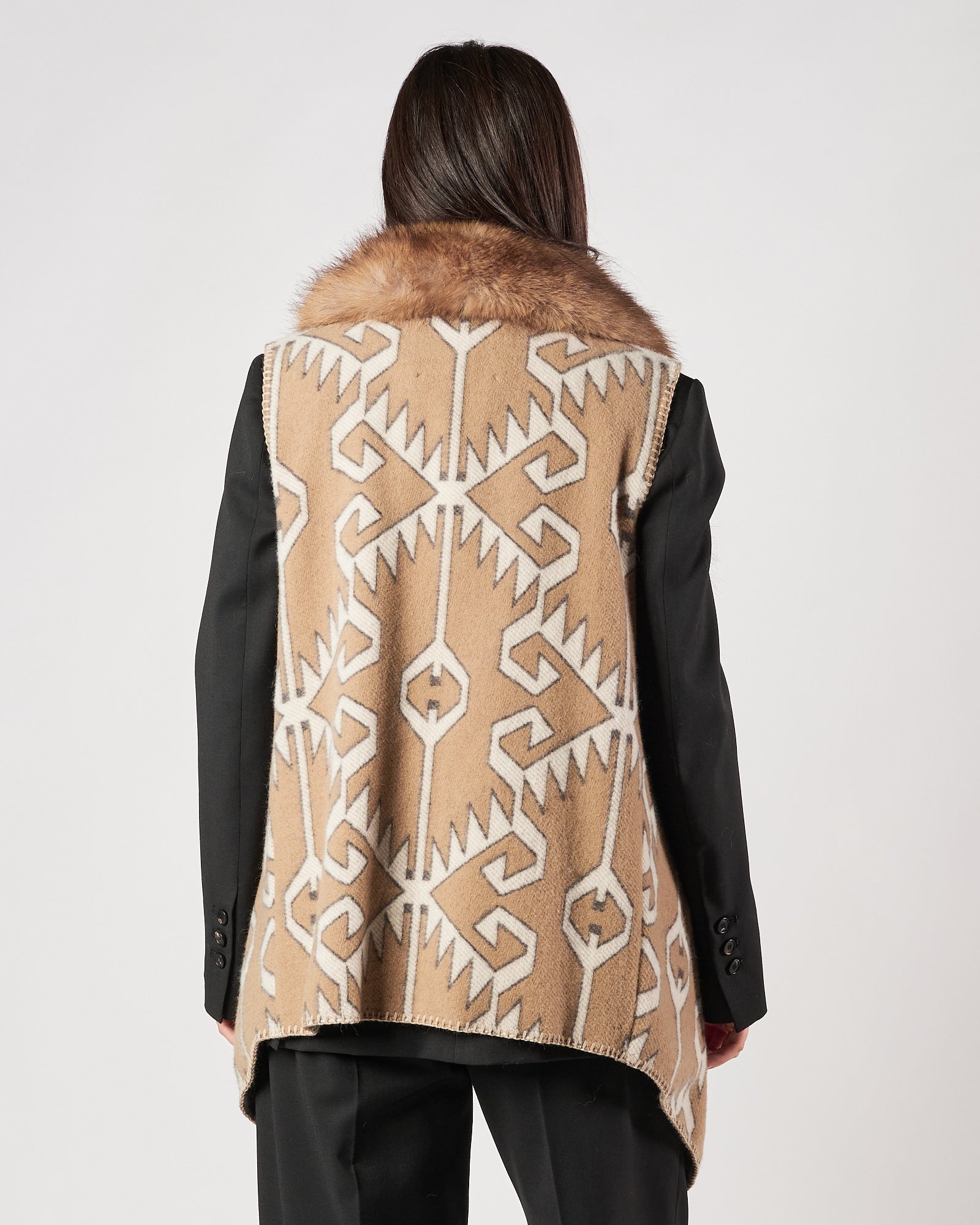 Parka Bazar Deluxe con pelliccia beige