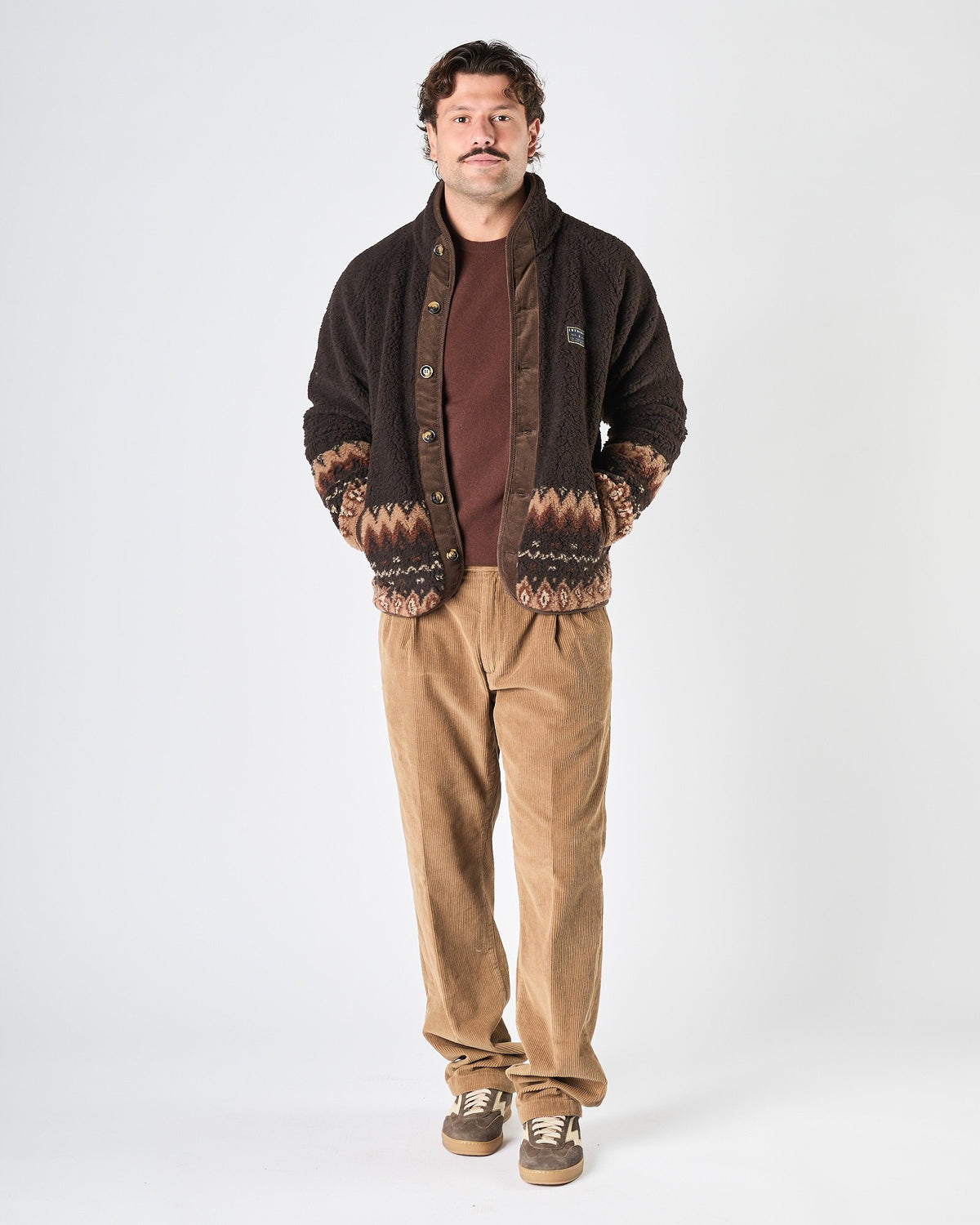 Pantalone Tela Genova in velluto a coste beige
