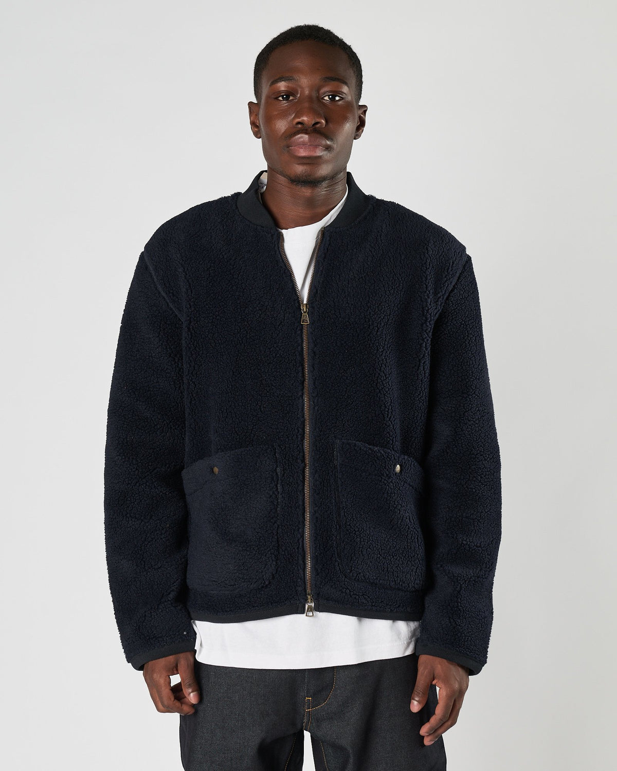 Bomber Bl'ker in pile teddy blu