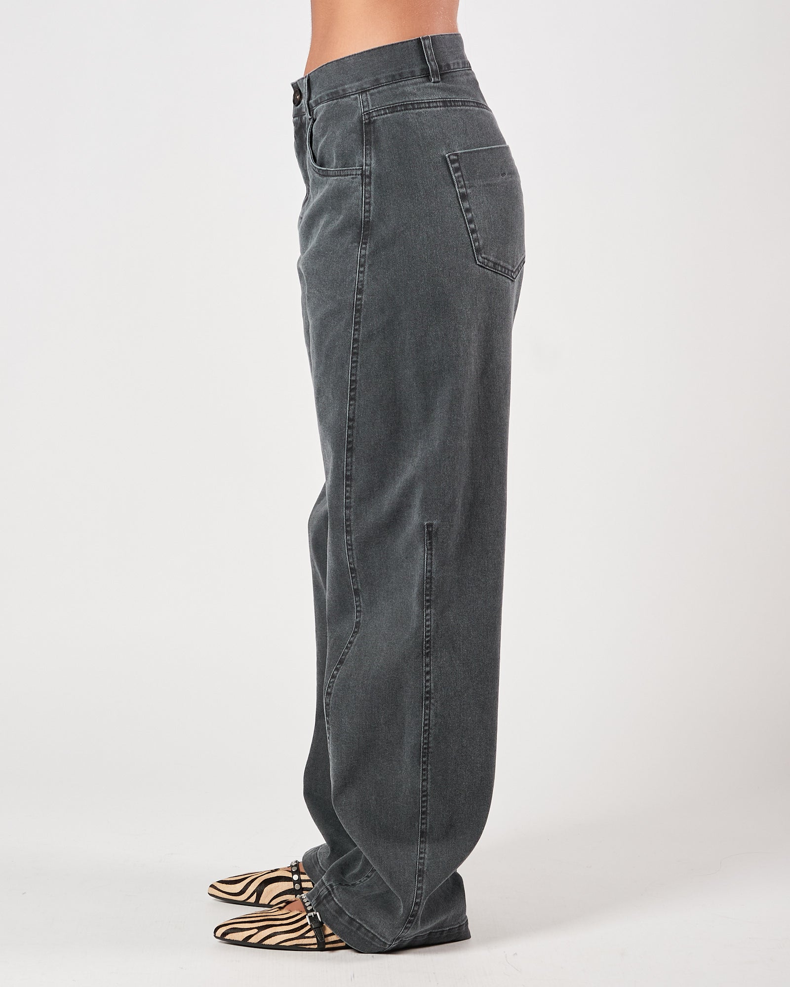 Jeans Tela9 largo antracite