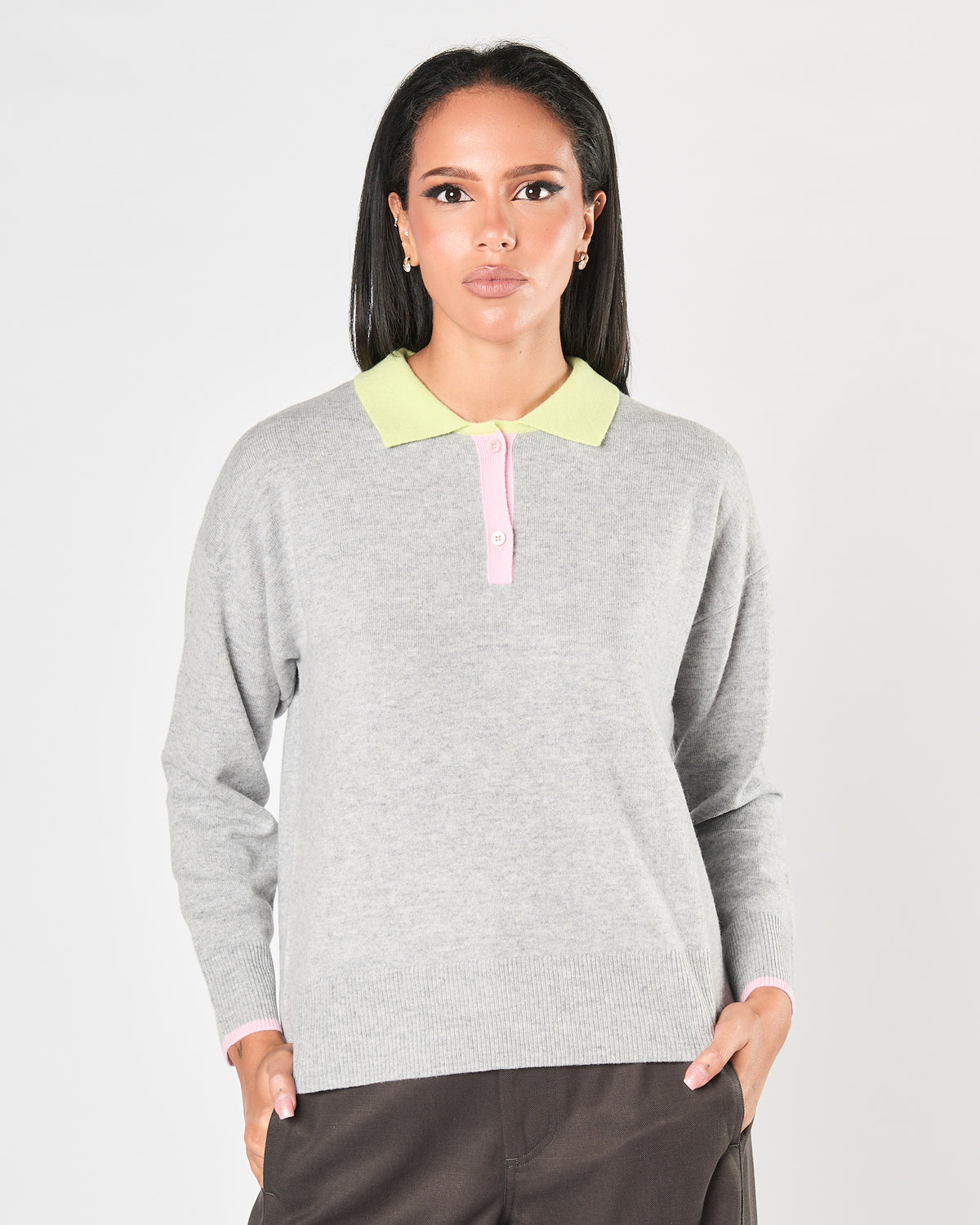Polo Since're Paris in maglia melange