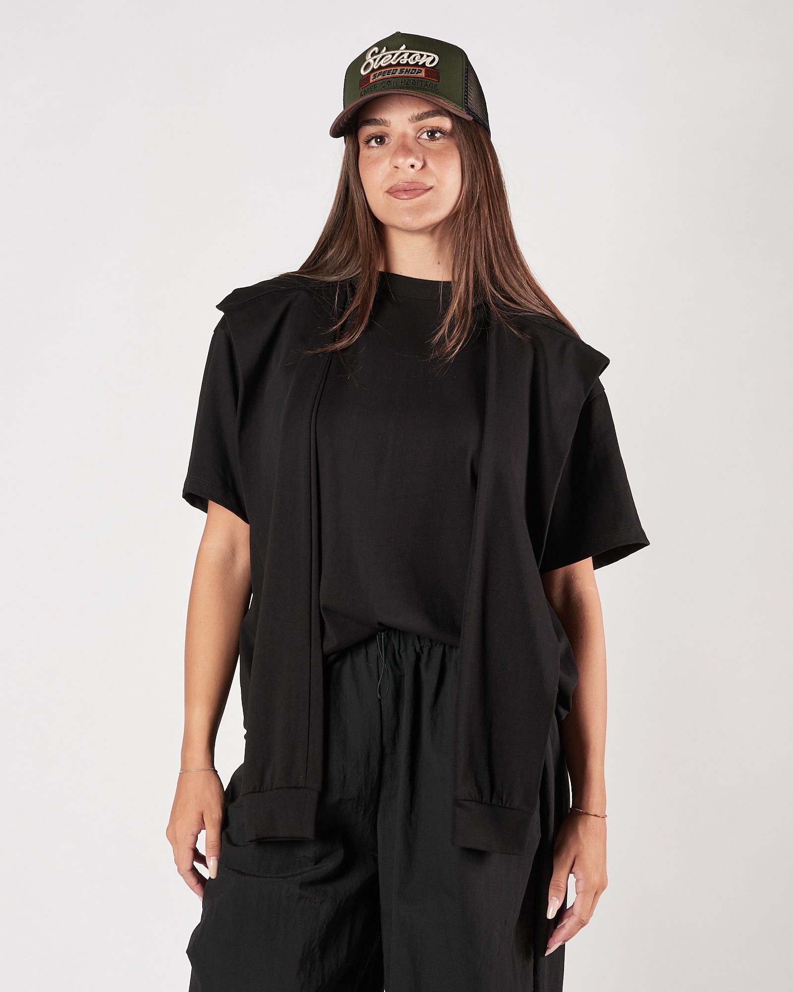 T-shirt Eleh con dettaglio nera