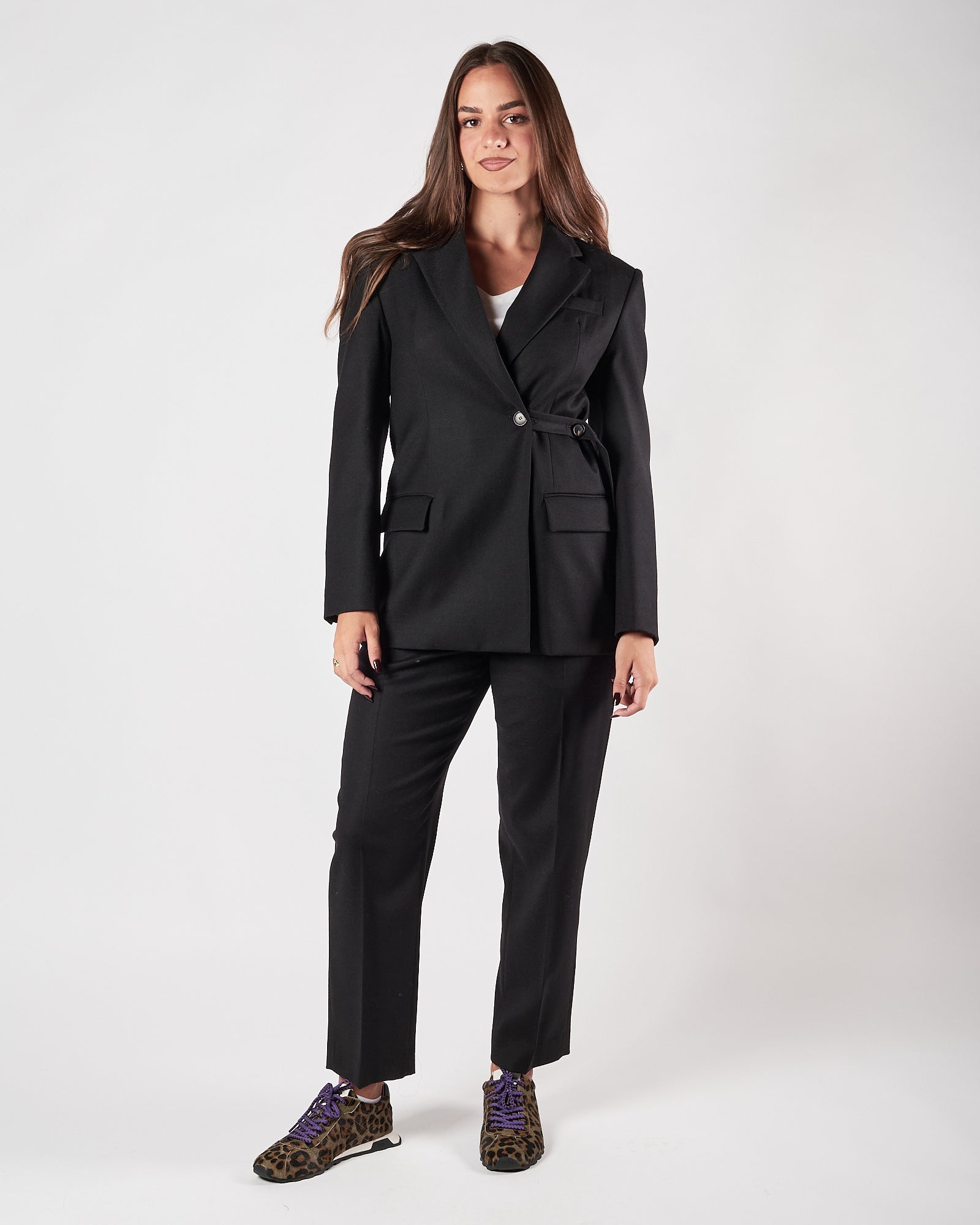 Pantalone Tela9 con elastico in vita nero